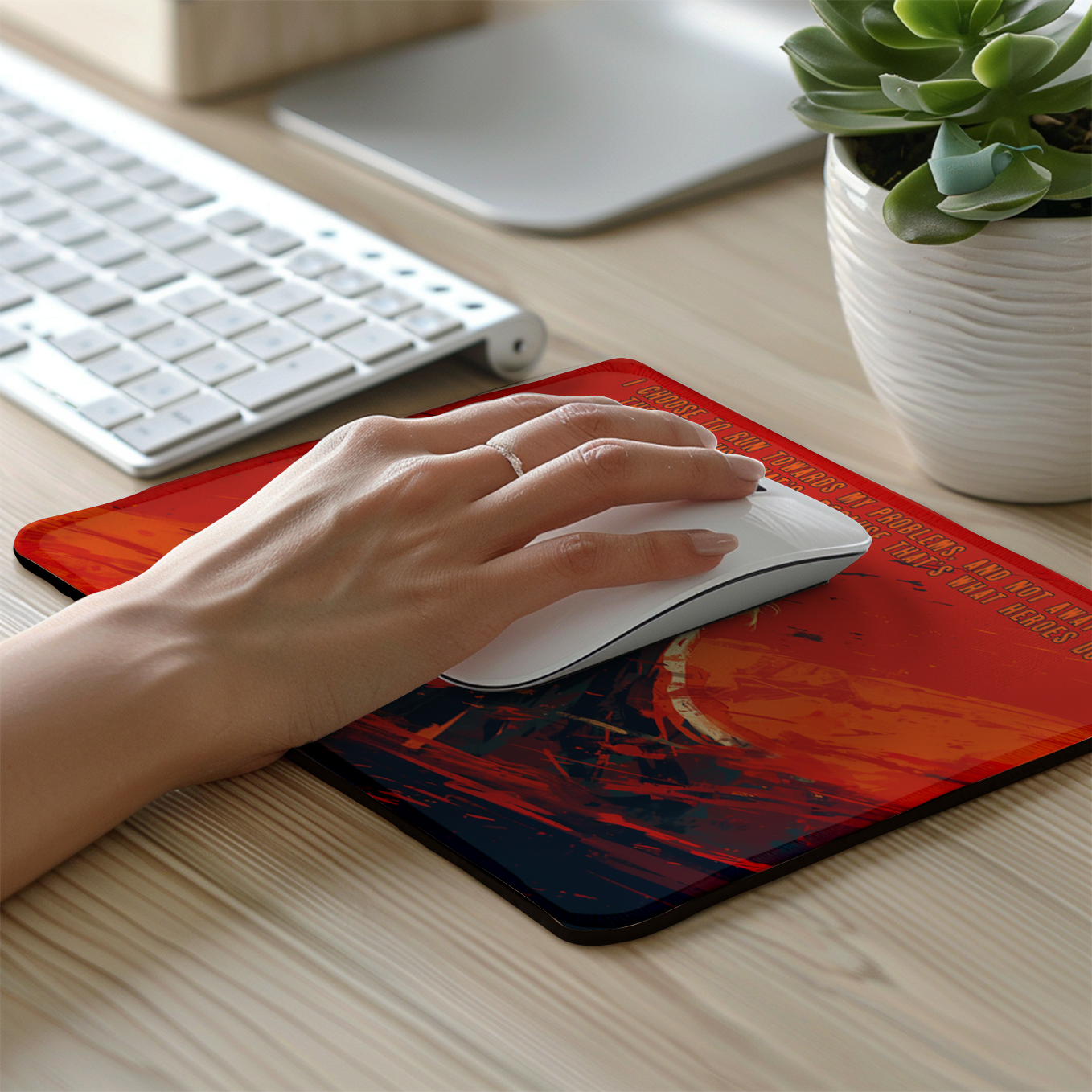 Thor Set of 2 Stitched Gaming Mouse Pads with Anti-Slip Rubber Base and Waterproof Surface