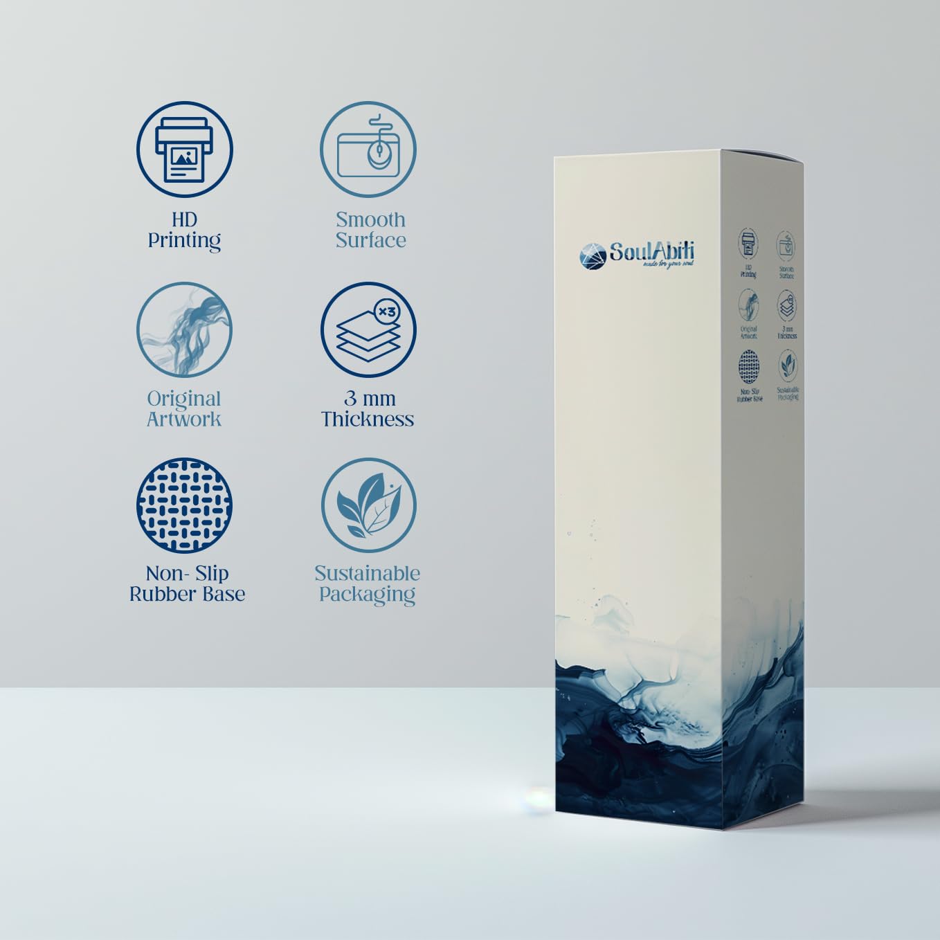 Fearless Motivational Bear Deskpad 23x11 Inches – Bold Black Animal Art for Office and Gaming Setup