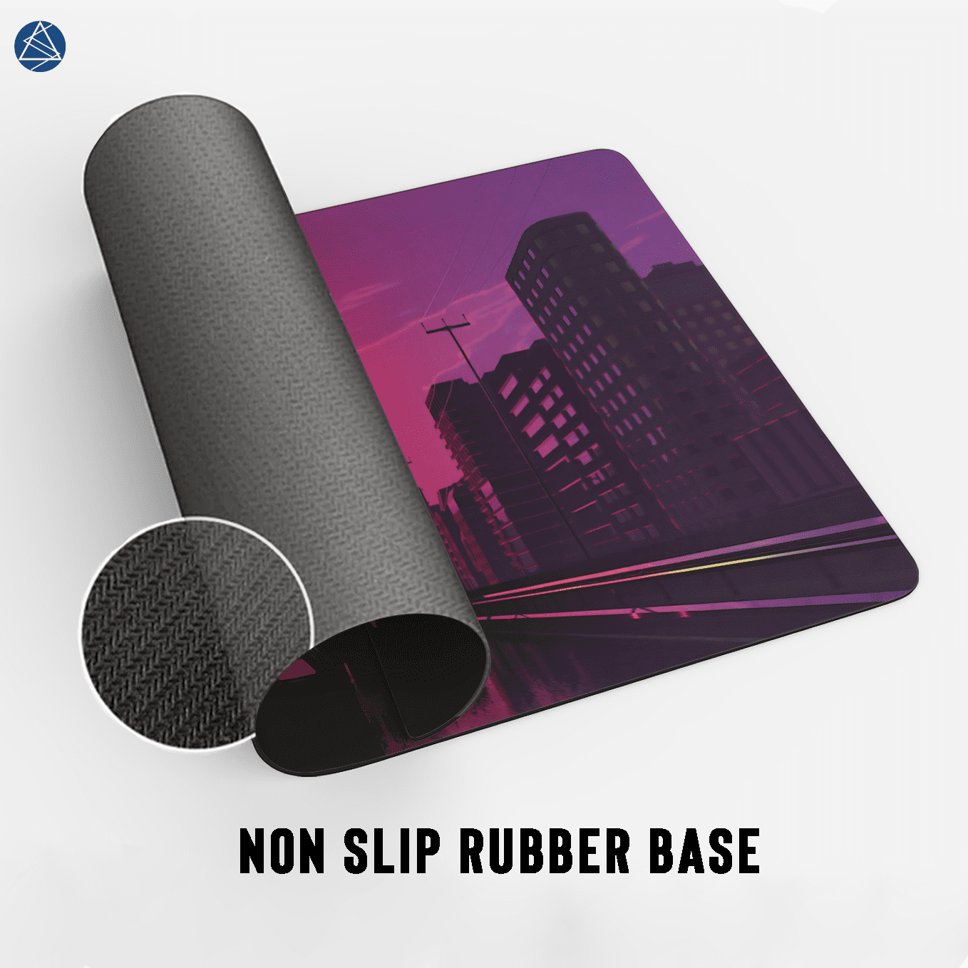 Retro City Super Sports Digital Art Mouse Pad - 23.6 x 11 Inches Desk Pad - Gaming and Workstation Mat for Car Enthusiasts - Non-Slip Rubber Base - Smooth Surface for Precise Control