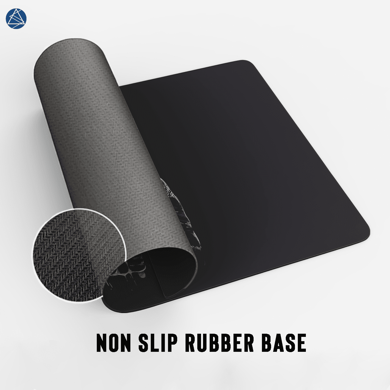 Minimal Astronaut Rocket Ship Art Mouse Pad - 23.6 x 11 Inch Desk Pad - Gaming and Workstation Mat for Illustration Artwork Fans - Non-Slip Rubber Base - Smooth Surface for Precise Control