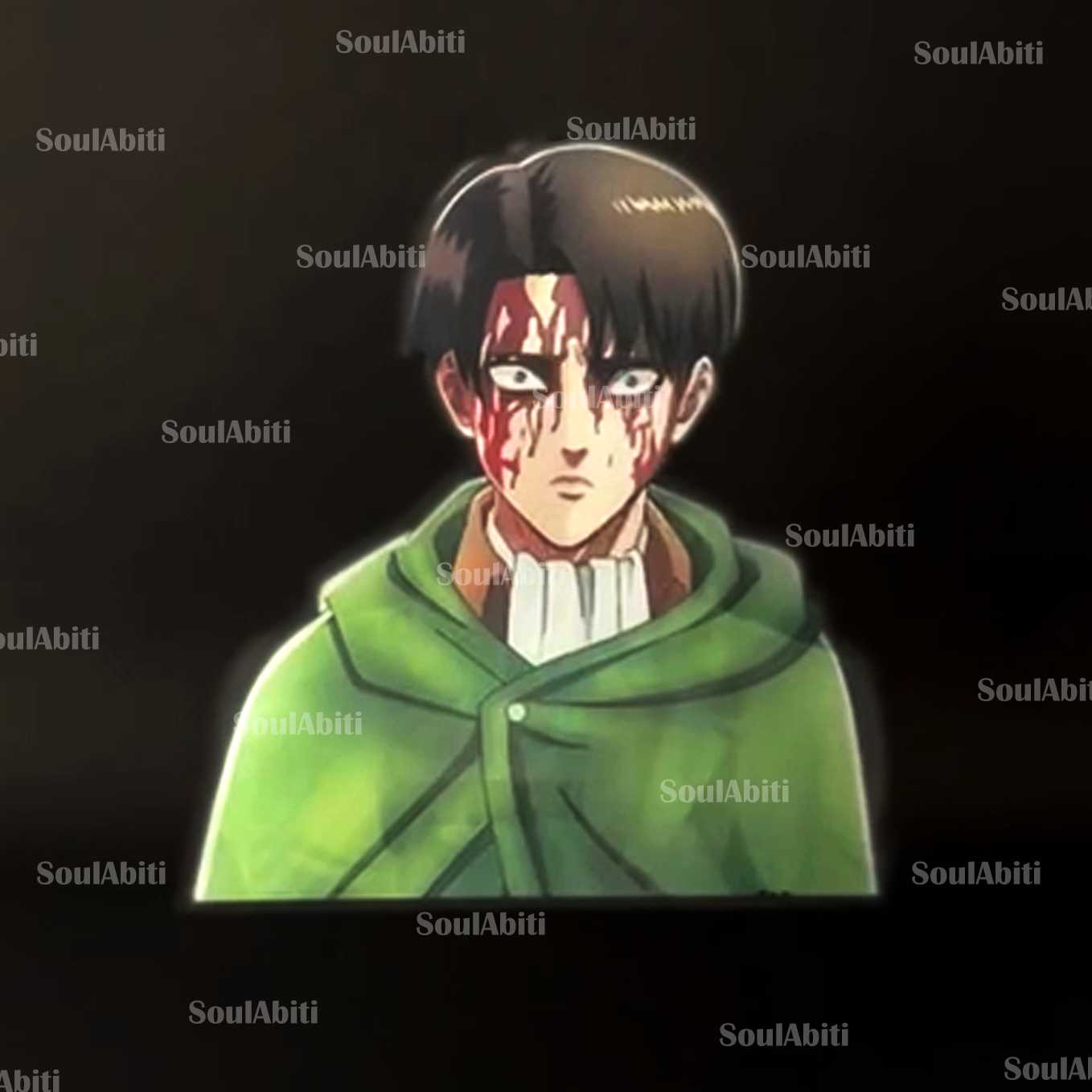 Attack on Titan anime Levi 3 in 1 Lenticular sticker (3d) - SoulAbiti