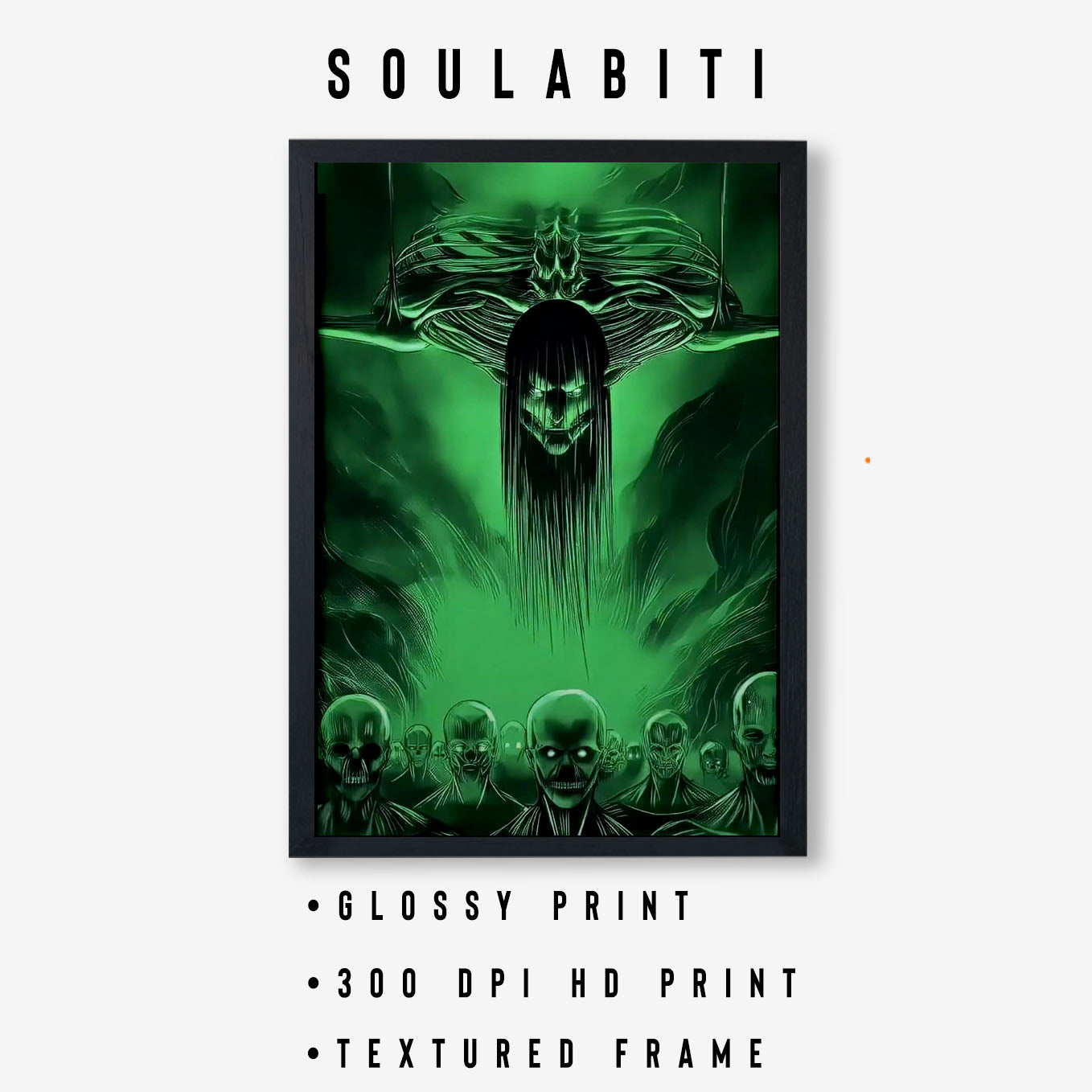 Attack on Titan Final Season Poster anime framed (13x19-Inch, Plexi-Glass, Textured Frame) - SoulAbiti