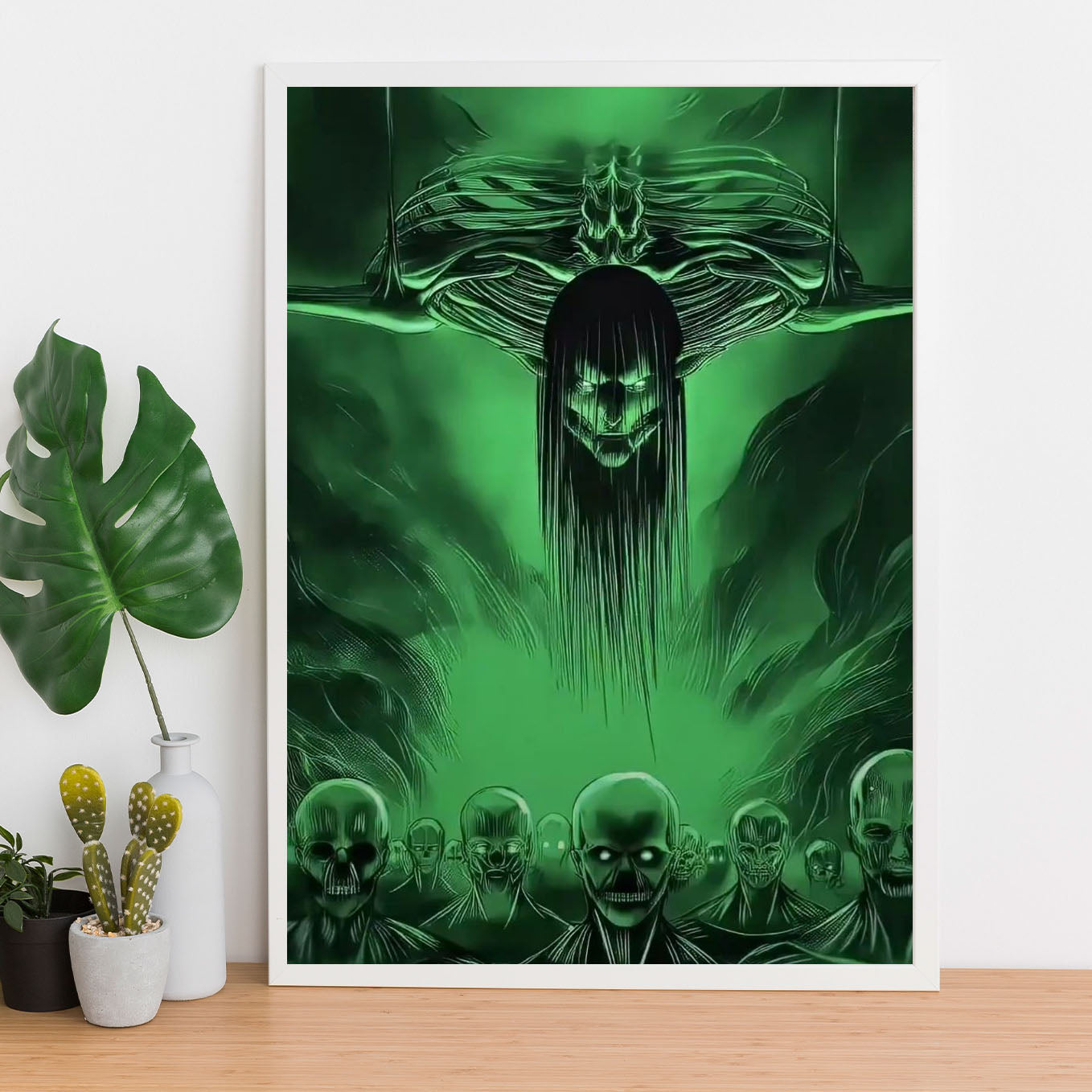 Attack on Titan Final Season Poster anime framed (13x19-Inch, Plexi-Glass, Textured Frame) - SoulAbiti