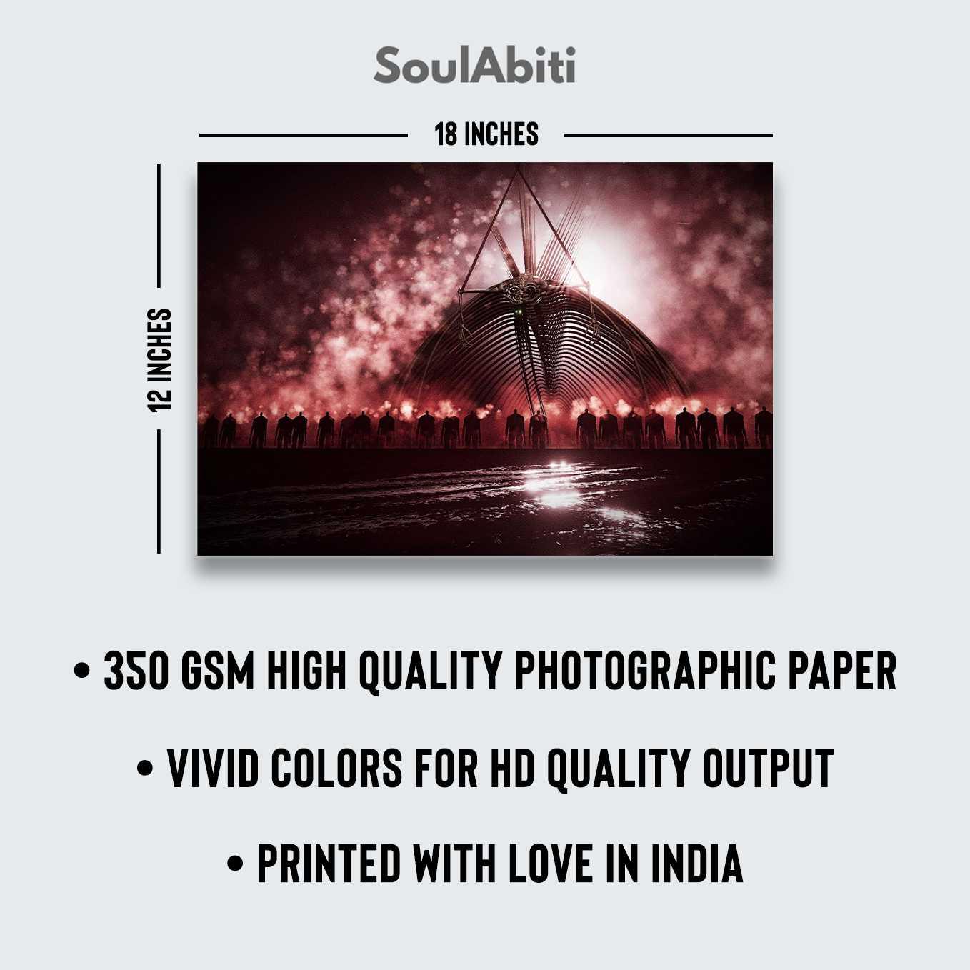 Attack on Titan Set of 6 Anime Titans posters Landscape 12x18 inches-Comes with double sided tape - SoulAbiti