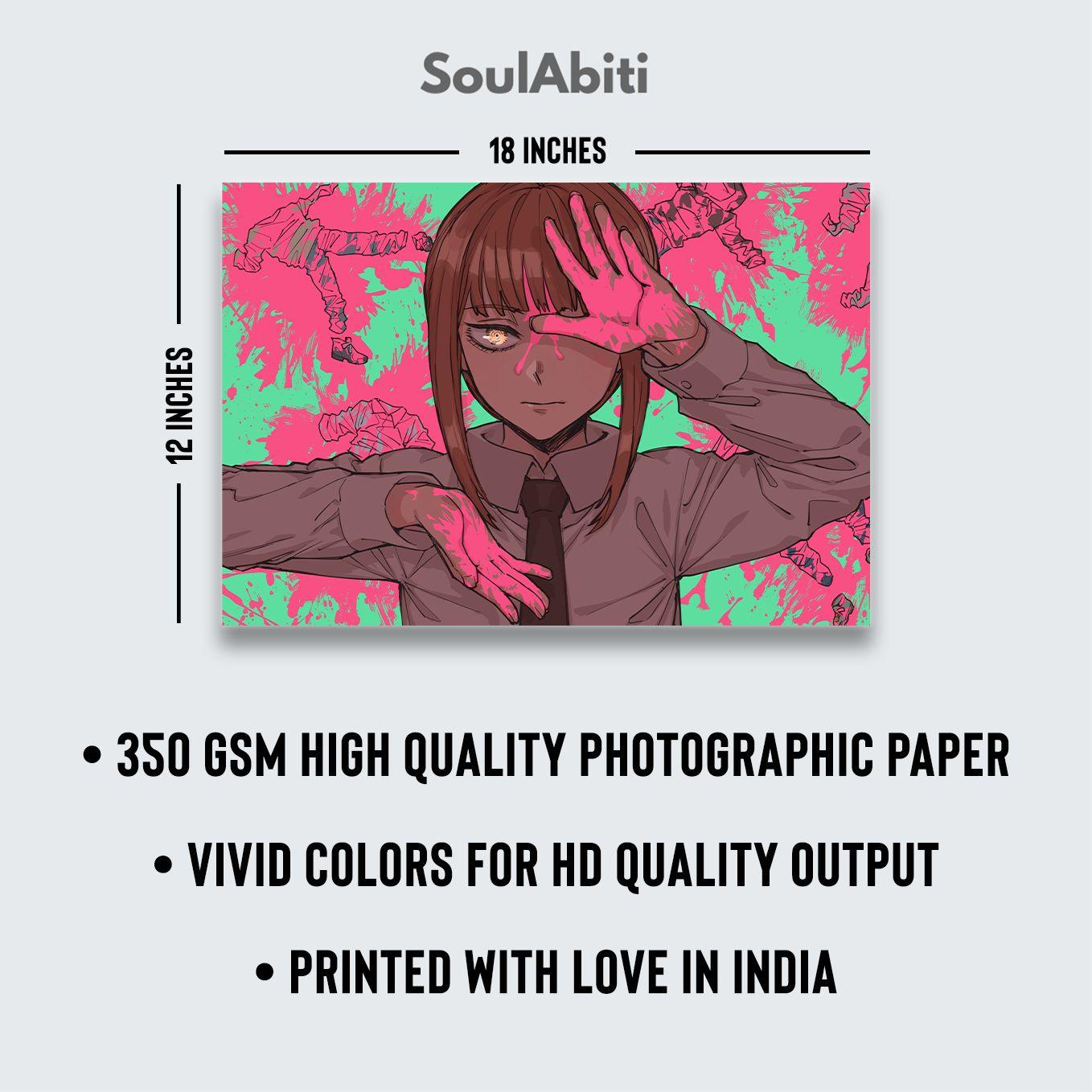 Chainsaw man Set of 10 Anime posters Landscape 12x18 inches-Comes with double-sided tape - SoulAbiti