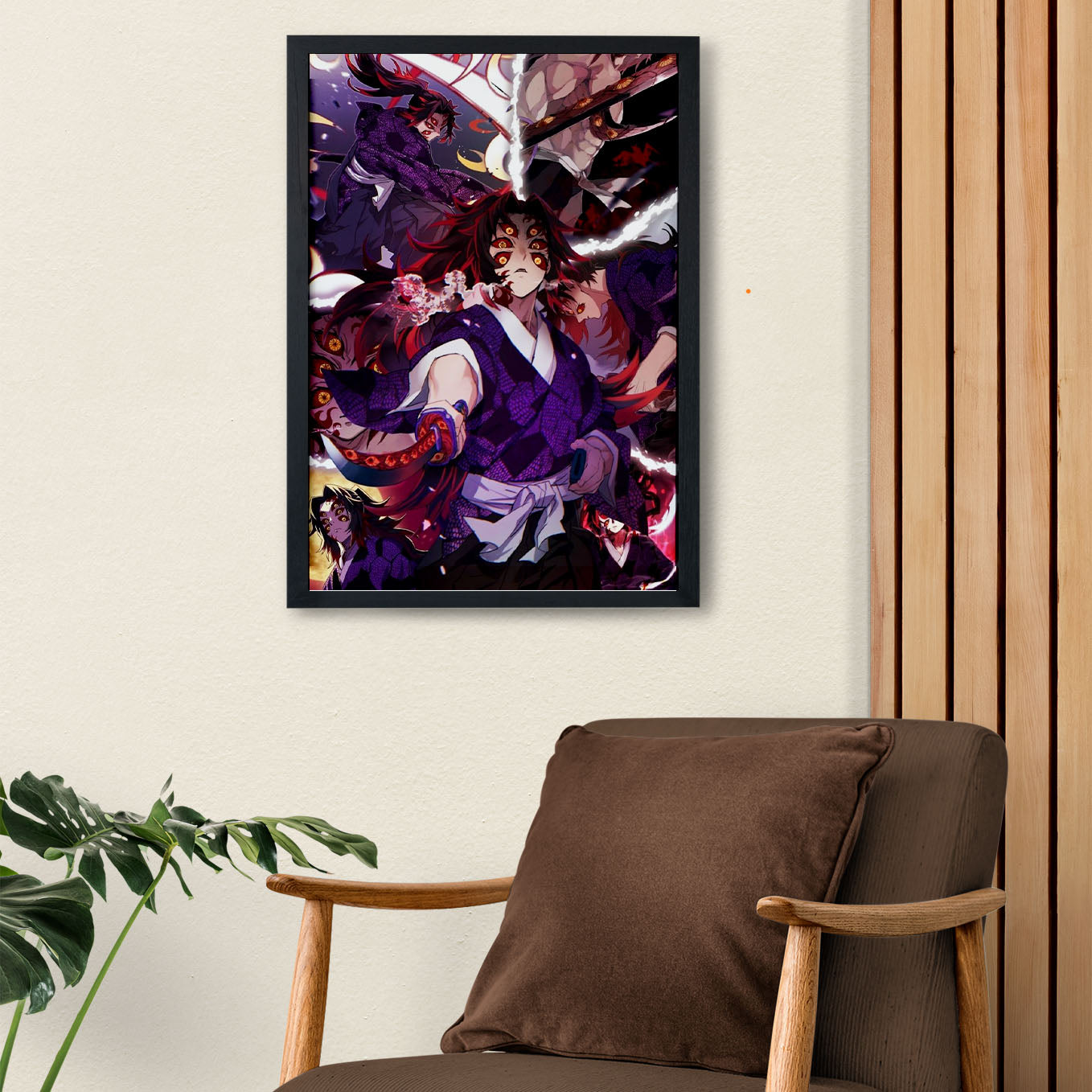 Demon Slayer kokushibo upper moon demon 1 Poster framed 13x19-Inch - SoulAbiti