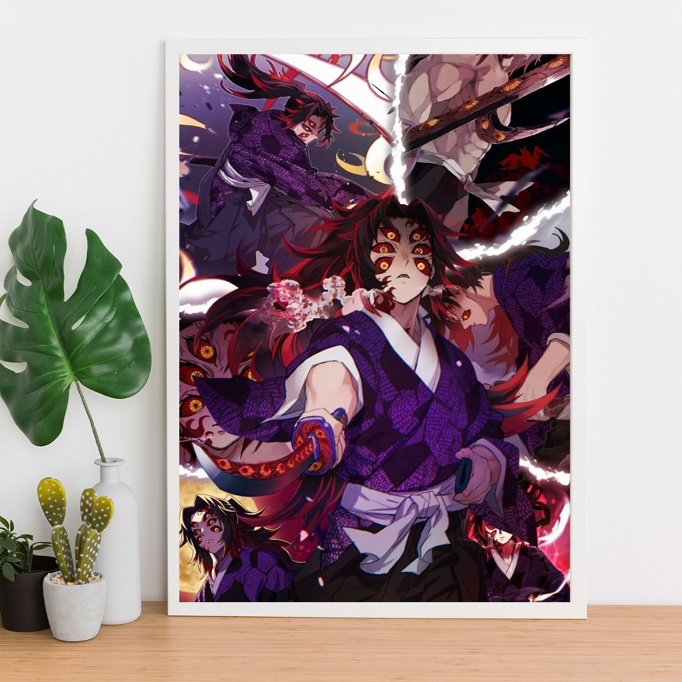 Demon Slayer kokushibo upper moon demon 1 Poster framed 13x19-Inch - SoulAbiti