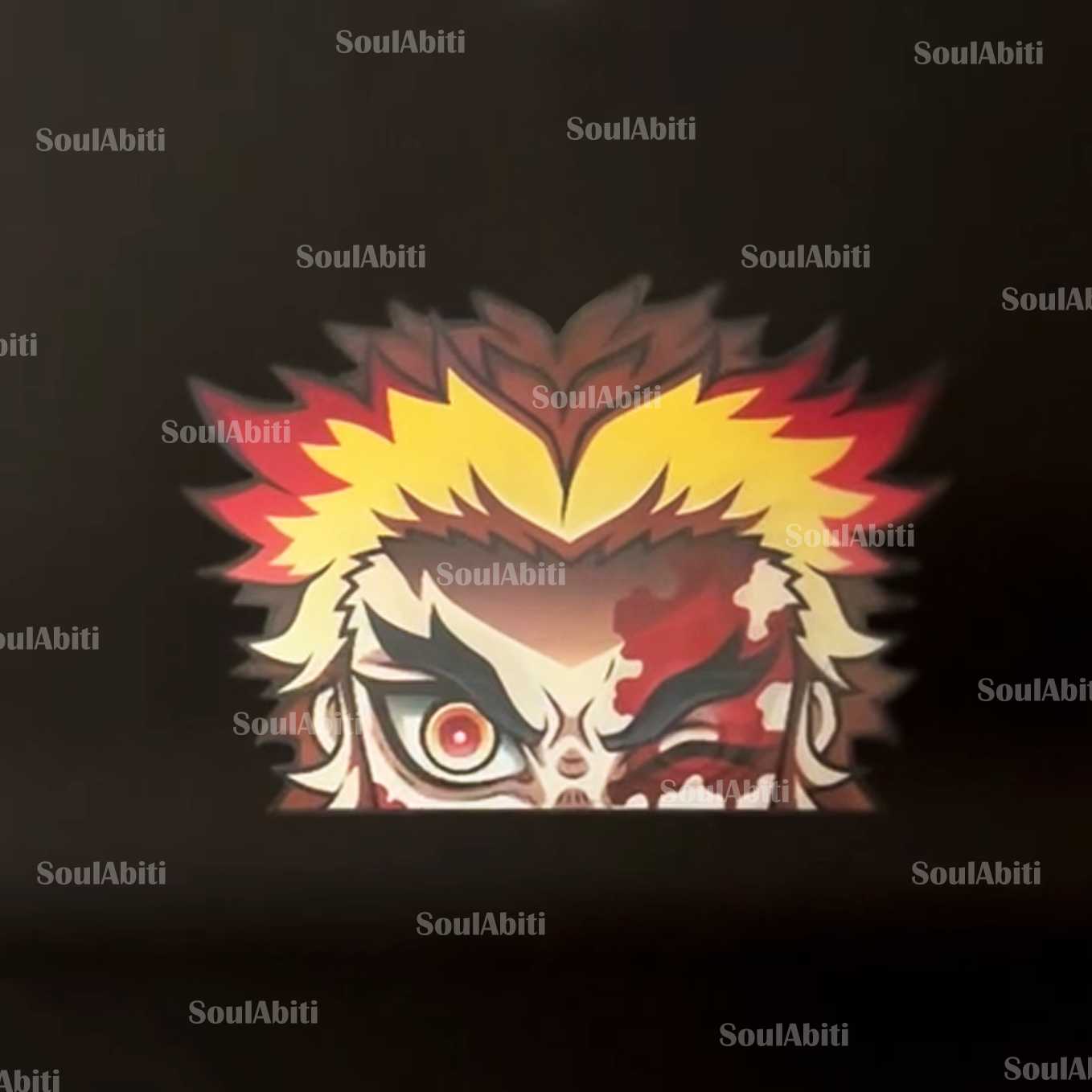 Demon Slayer Kyojuro Rengoku 3 in 1 Lenticular sticker ( 3d Sticker ) - SoulAbiti