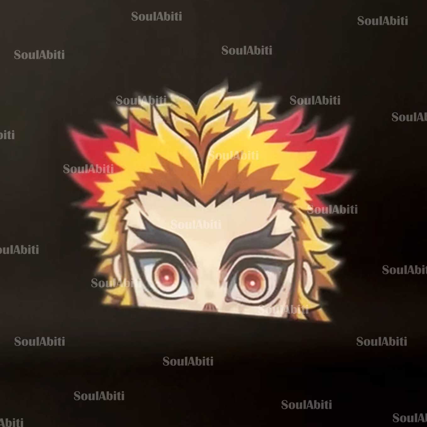 Demon Slayer Kyojuro Rengoku 3 in 1 Lenticular sticker ( 3d Sticker ) - SoulAbiti