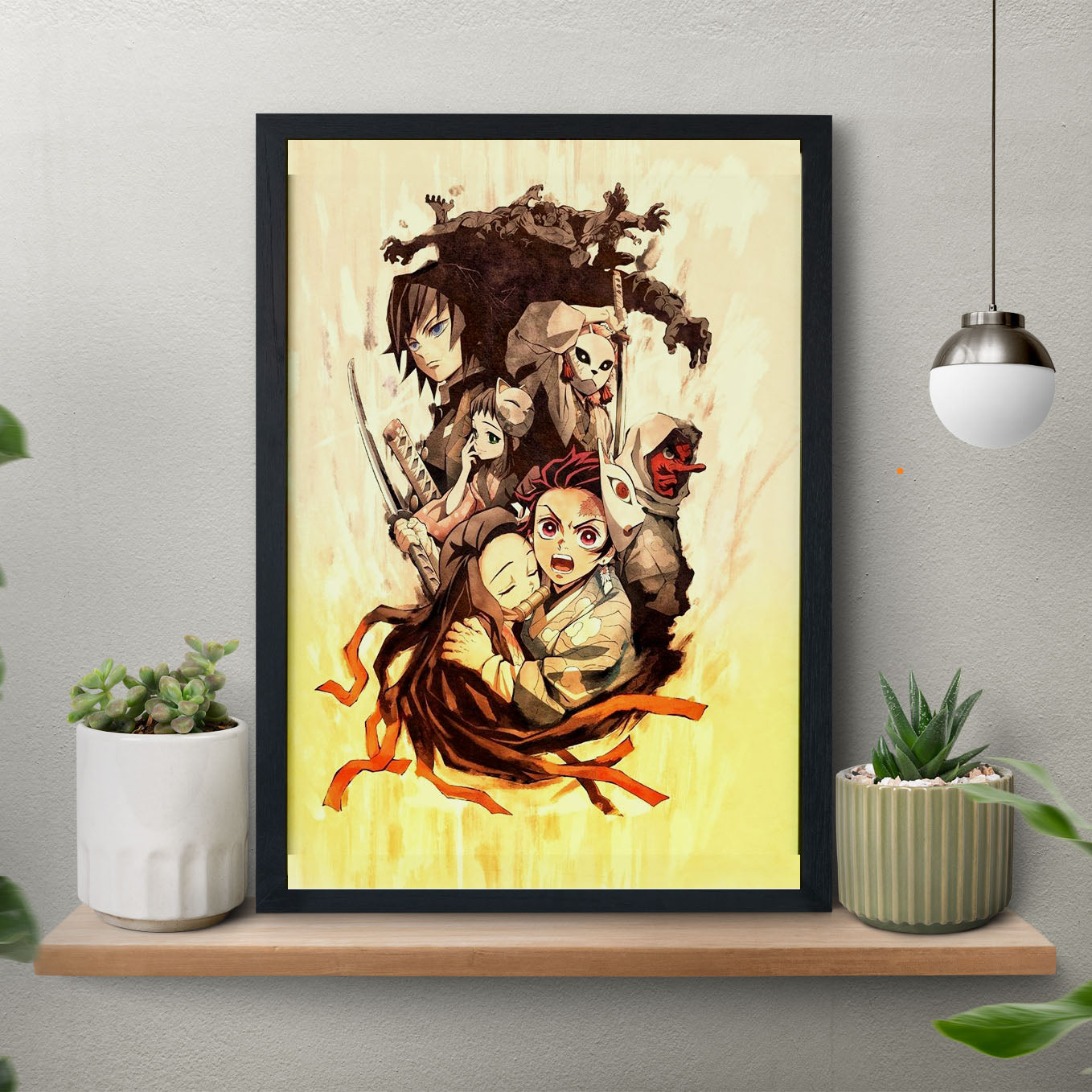 Demon Slayer Season 1 Poster framed 13x19-inches with Plexi-glass - SoulAbiti