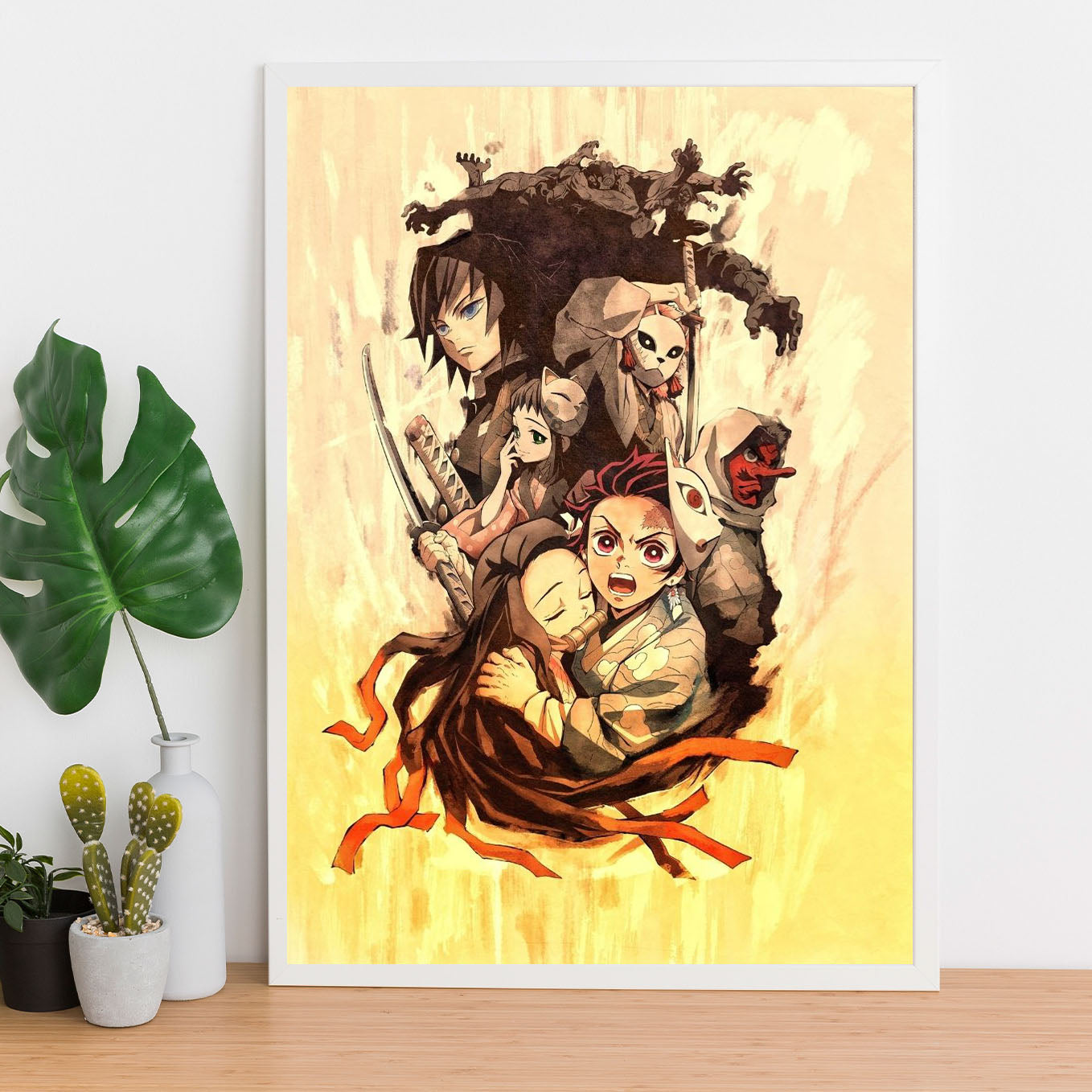 Demon Slayer Season 1 Poster framed 13x19-inches with Plexi-glass - SoulAbiti