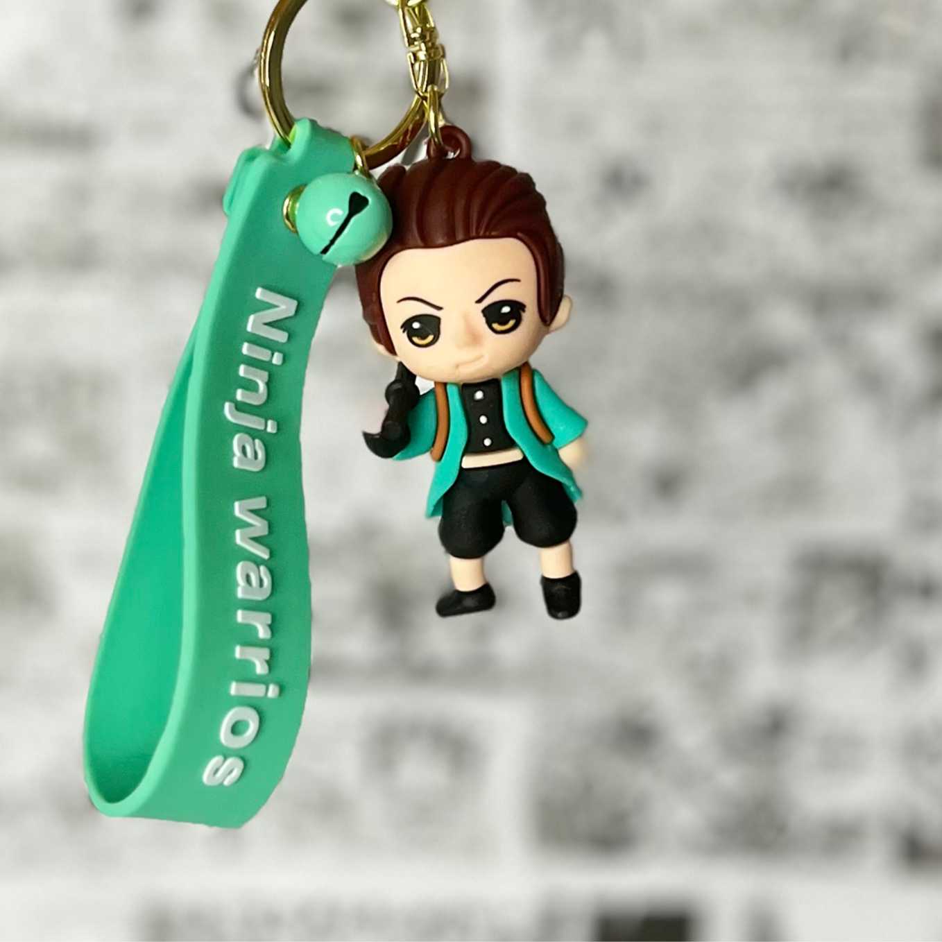 Demon Slayer Tanjiro kamado Style Rubber Keychain - SoulAbiti