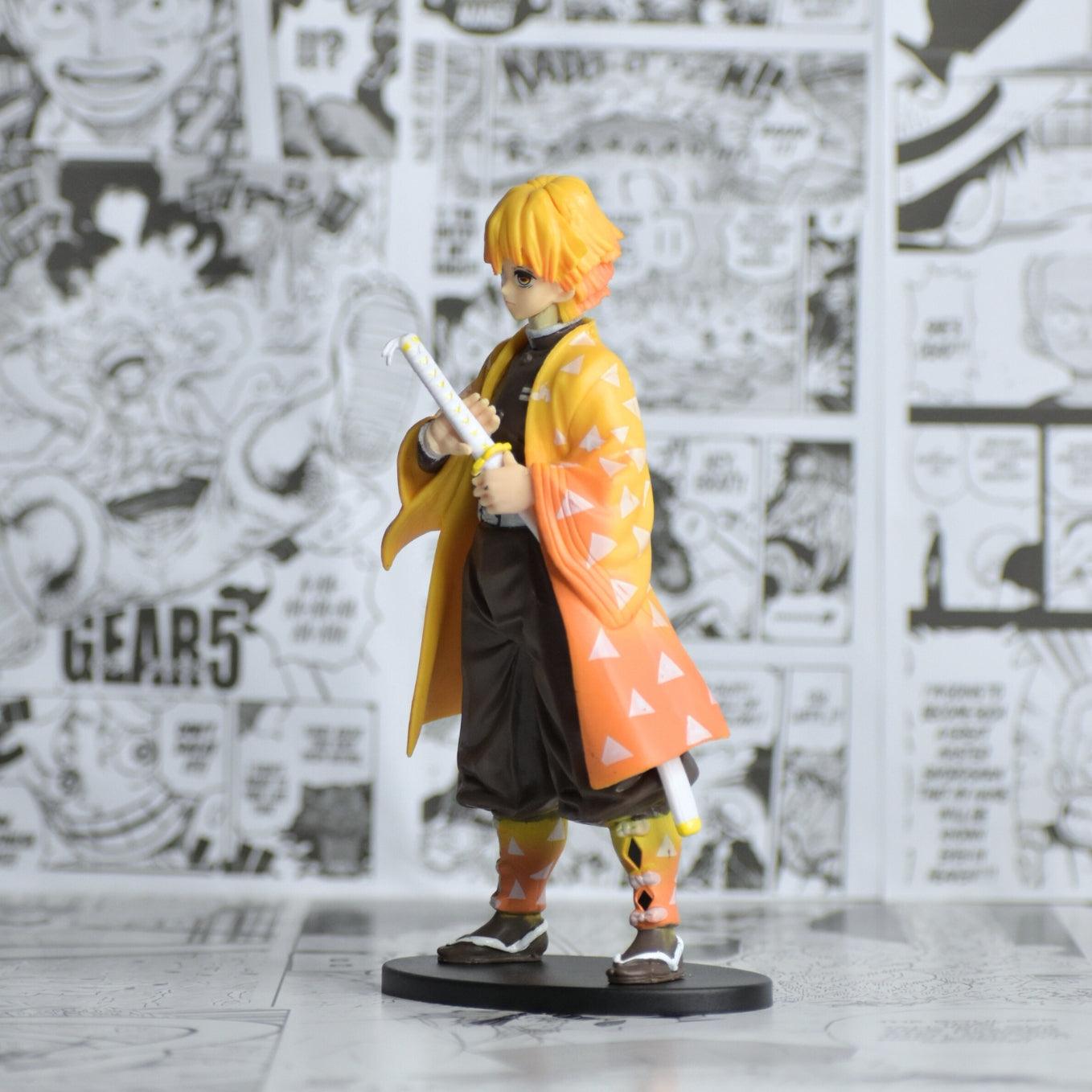 Demon Slayer Zenitsu Action Figure (16cm) with Oval Base - SoulAbiti