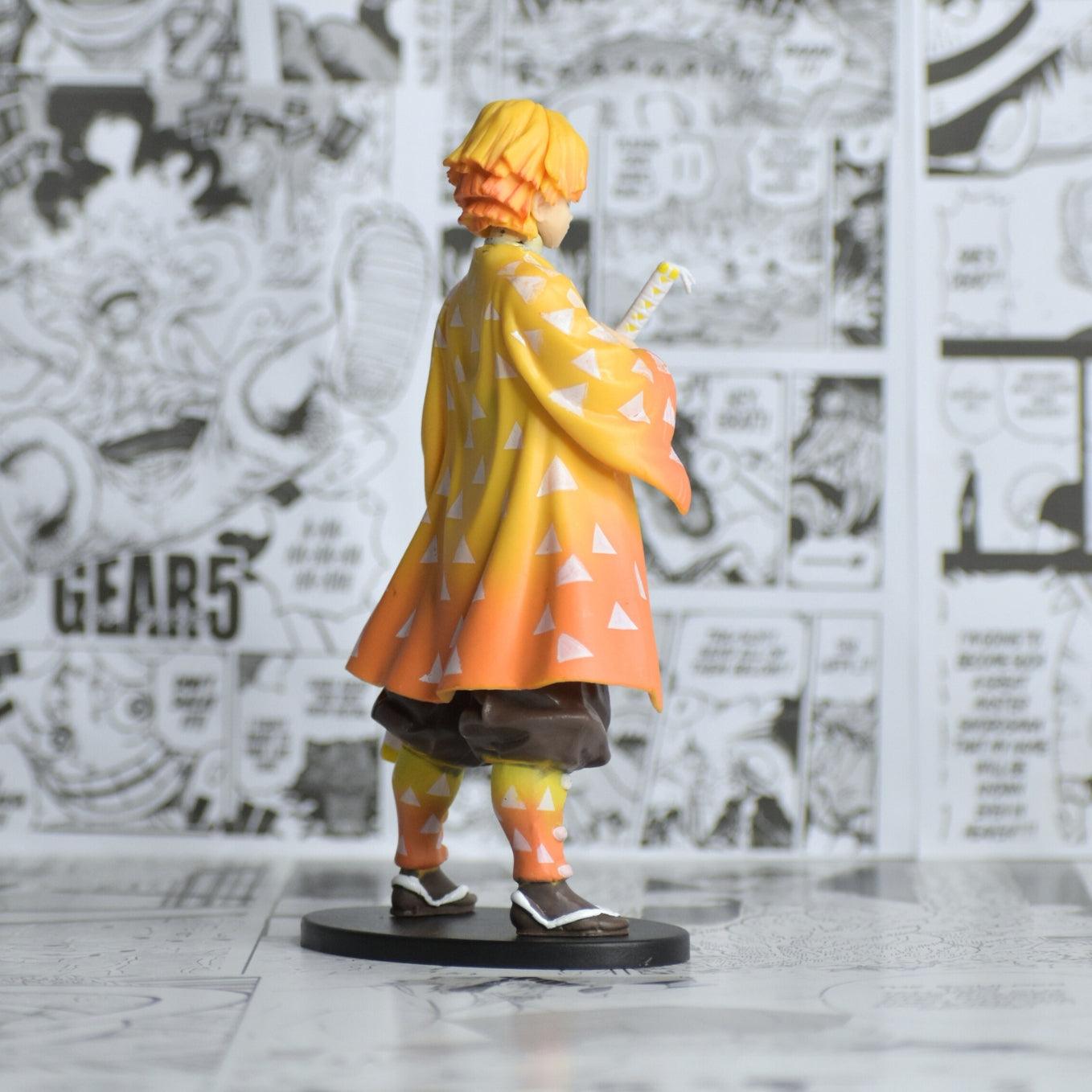 Demon Slayer Zenitsu Action Figure (16cm) with Oval Base - SoulAbiti