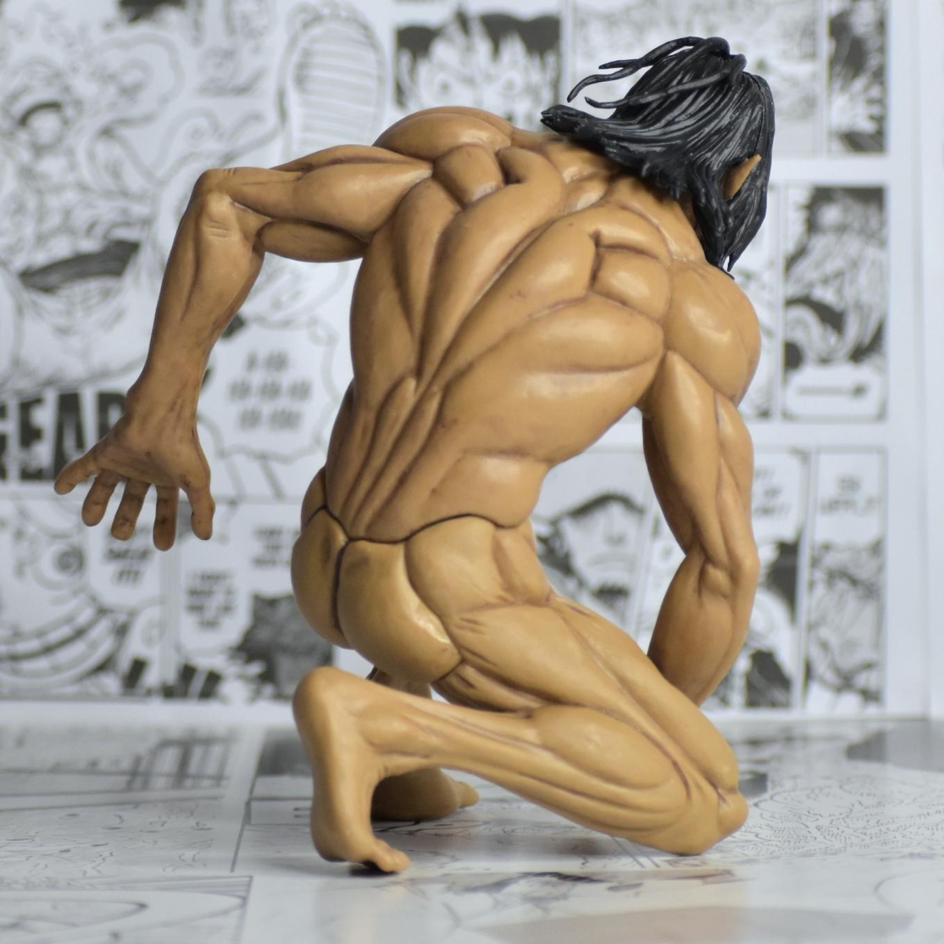 Eren Yeager Attack Titan sitting action figure 14 cm tall 12 cm wide - SoulAbiti