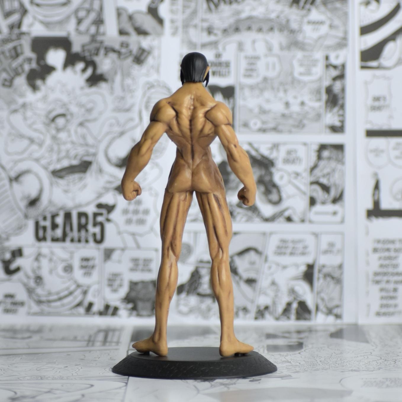 Eren Yeager's standing action figure Attack on Titan (15 cm tall, with Round Base) - SoulAbiti