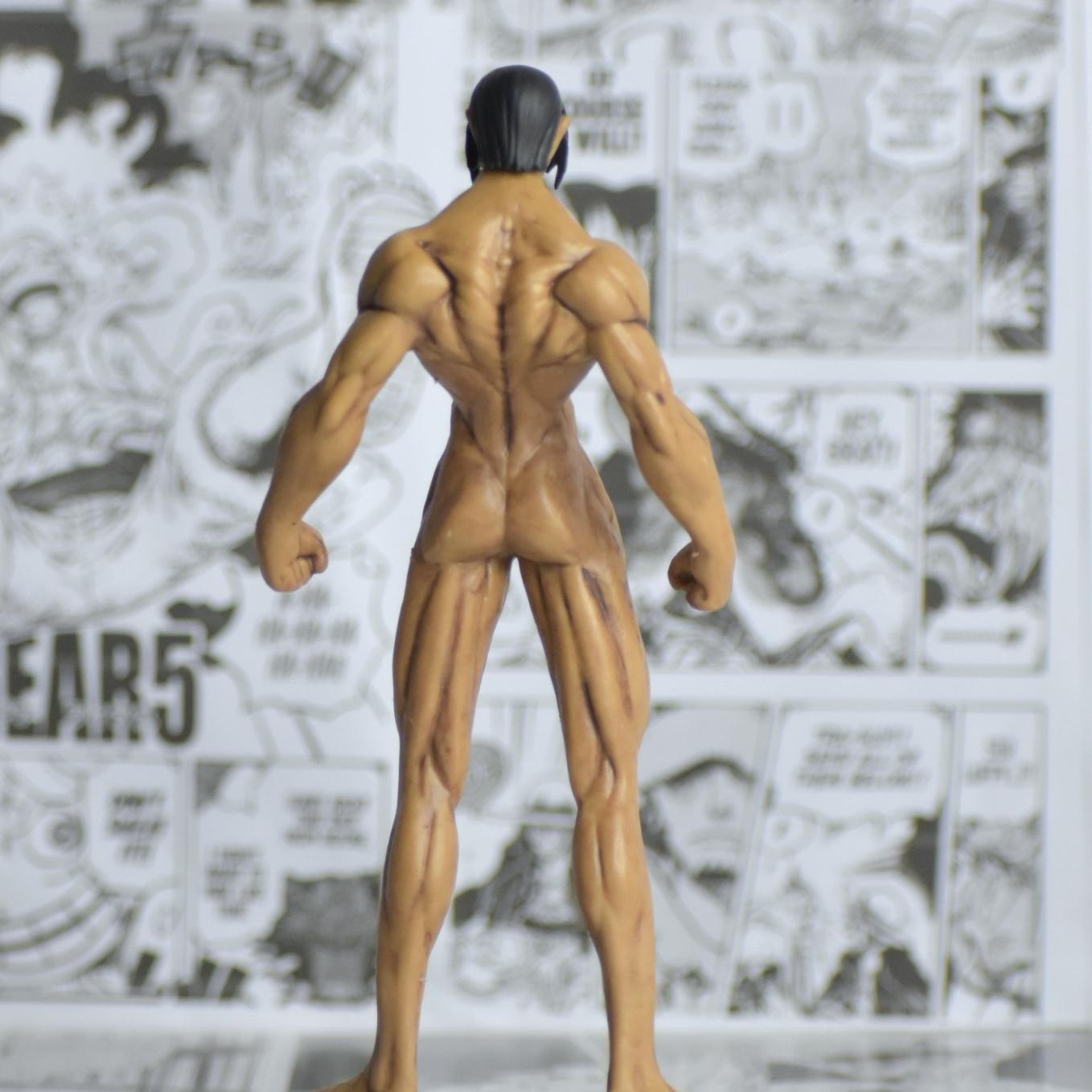 Eren Yeager's standing action figure Attack on Titan (15 cm tall, with Round Base) - SoulAbiti