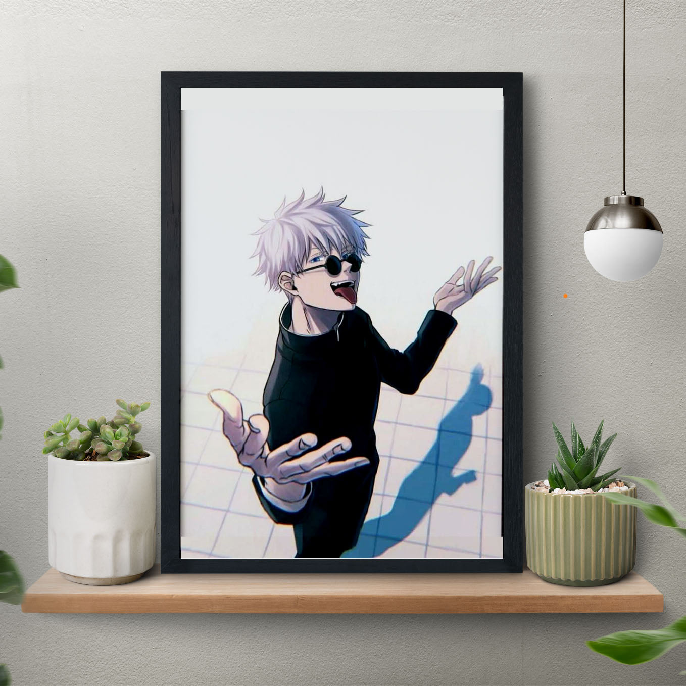 Jujutsu Kaisen Gojo Poster Art Framed 13x19-Inch - SoulAbiti