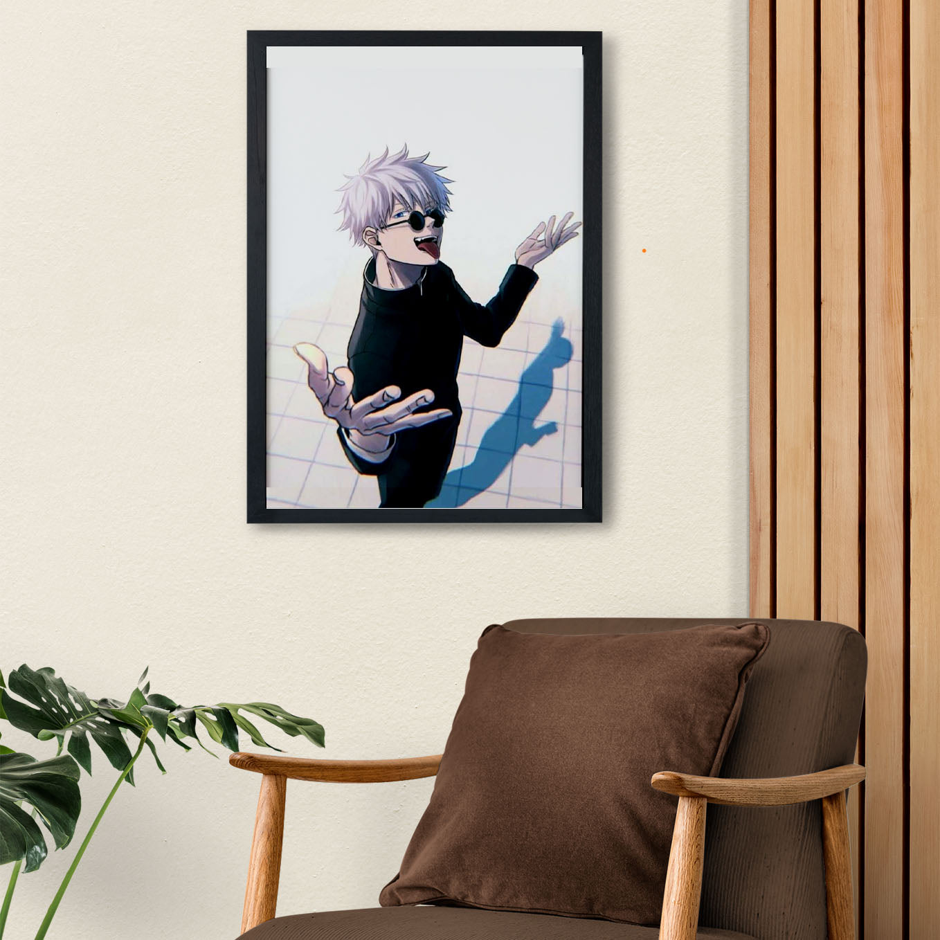 Jujutsu Kaisen Gojo Poster Art Framed 13x19-Inch - SoulAbiti