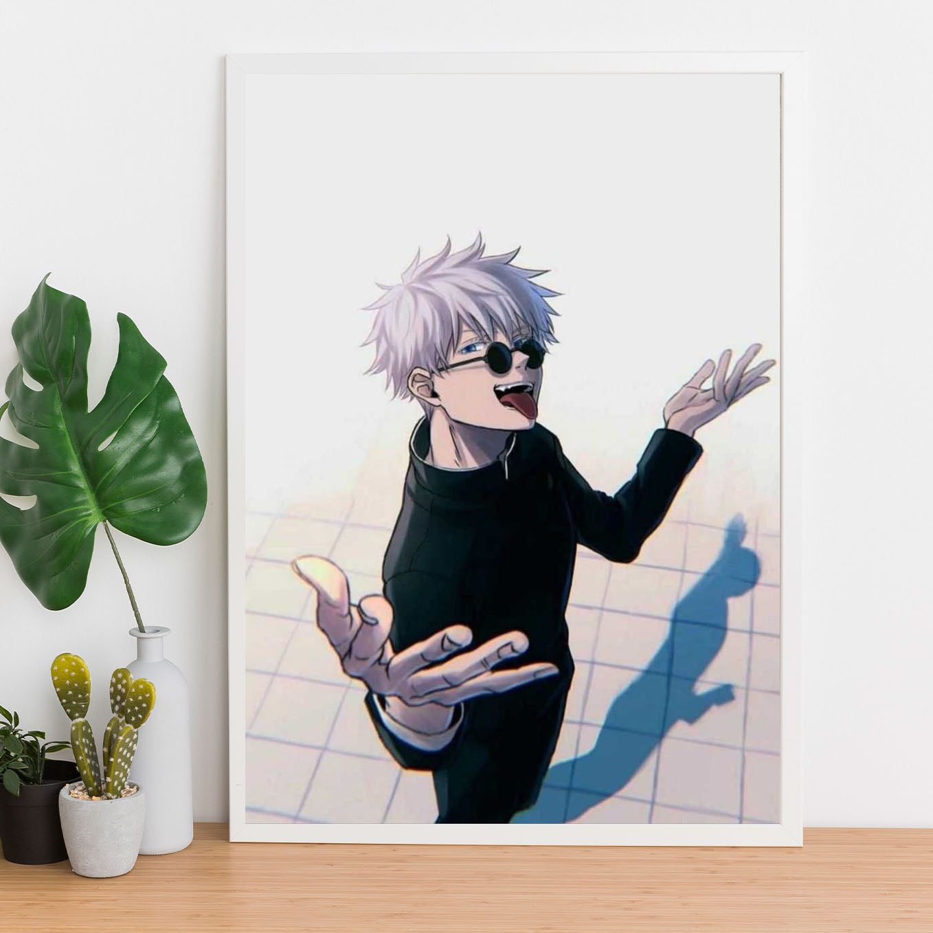 Jujutsu Kaisen Gojo Poster Art Framed 13x19-Inch - SoulAbiti