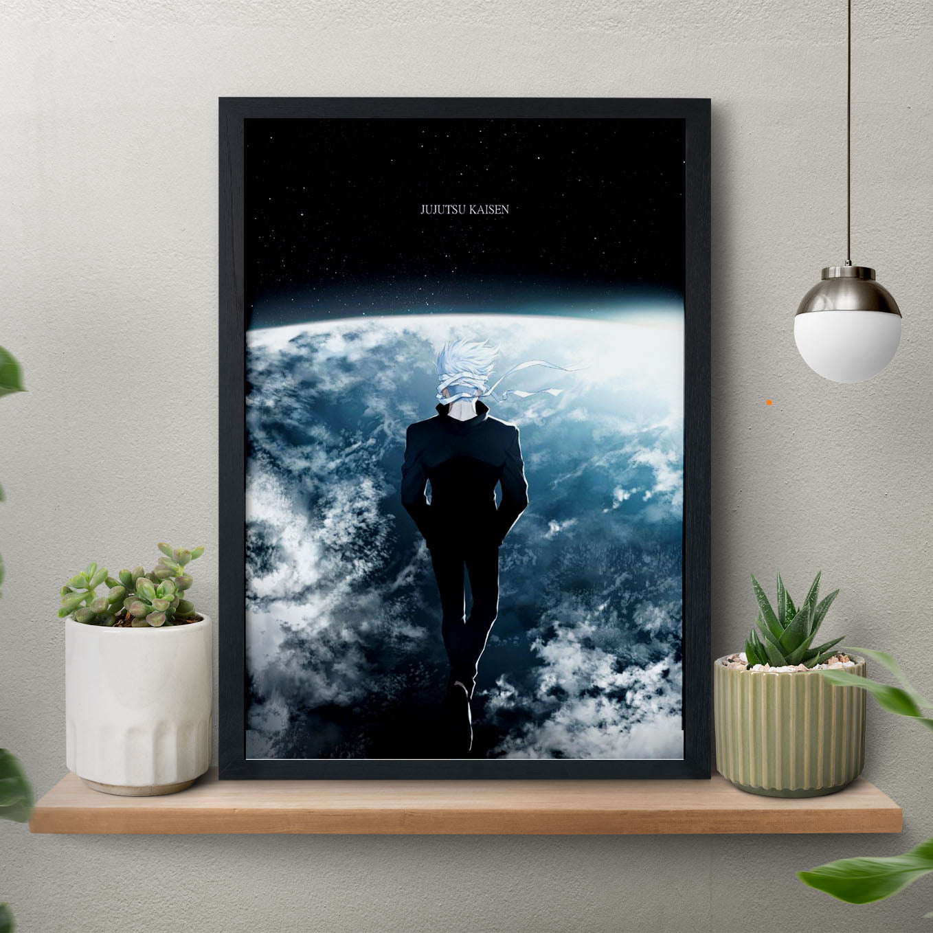 Jujutsu Kaisen Gojo Poster Framed 13x19-Inch - SoulAbiti