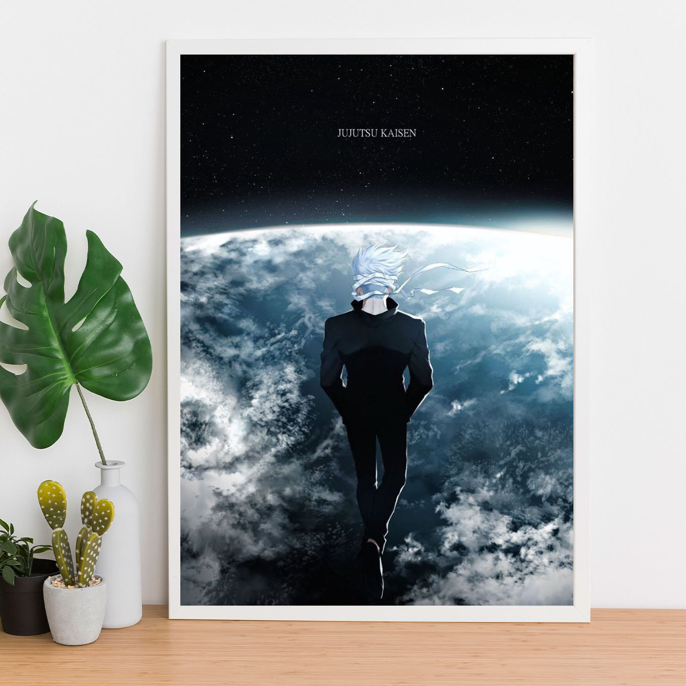 Jujutsu Kaisen Gojo Poster Framed 13x19-Inch - SoulAbiti