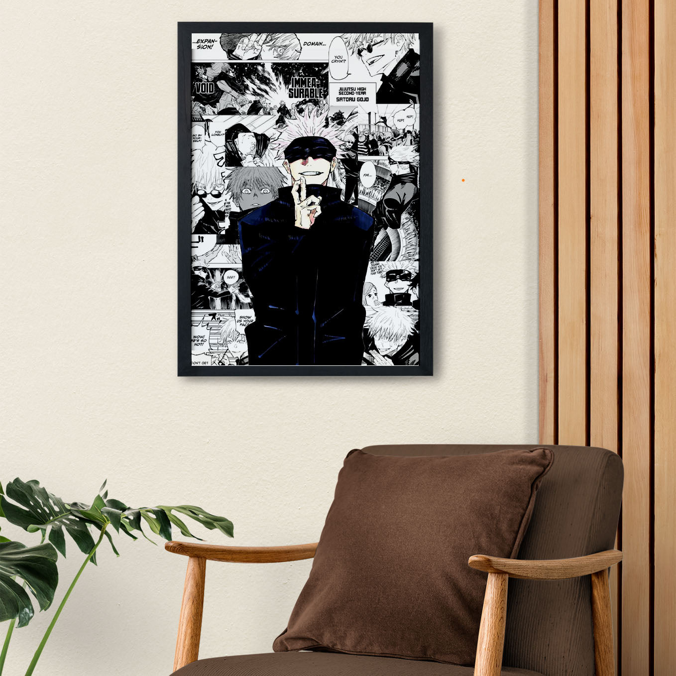 Jujutsu Kaisen Gojo Satoru Poster Art Framed 13x19-Inch - SoulAbiti