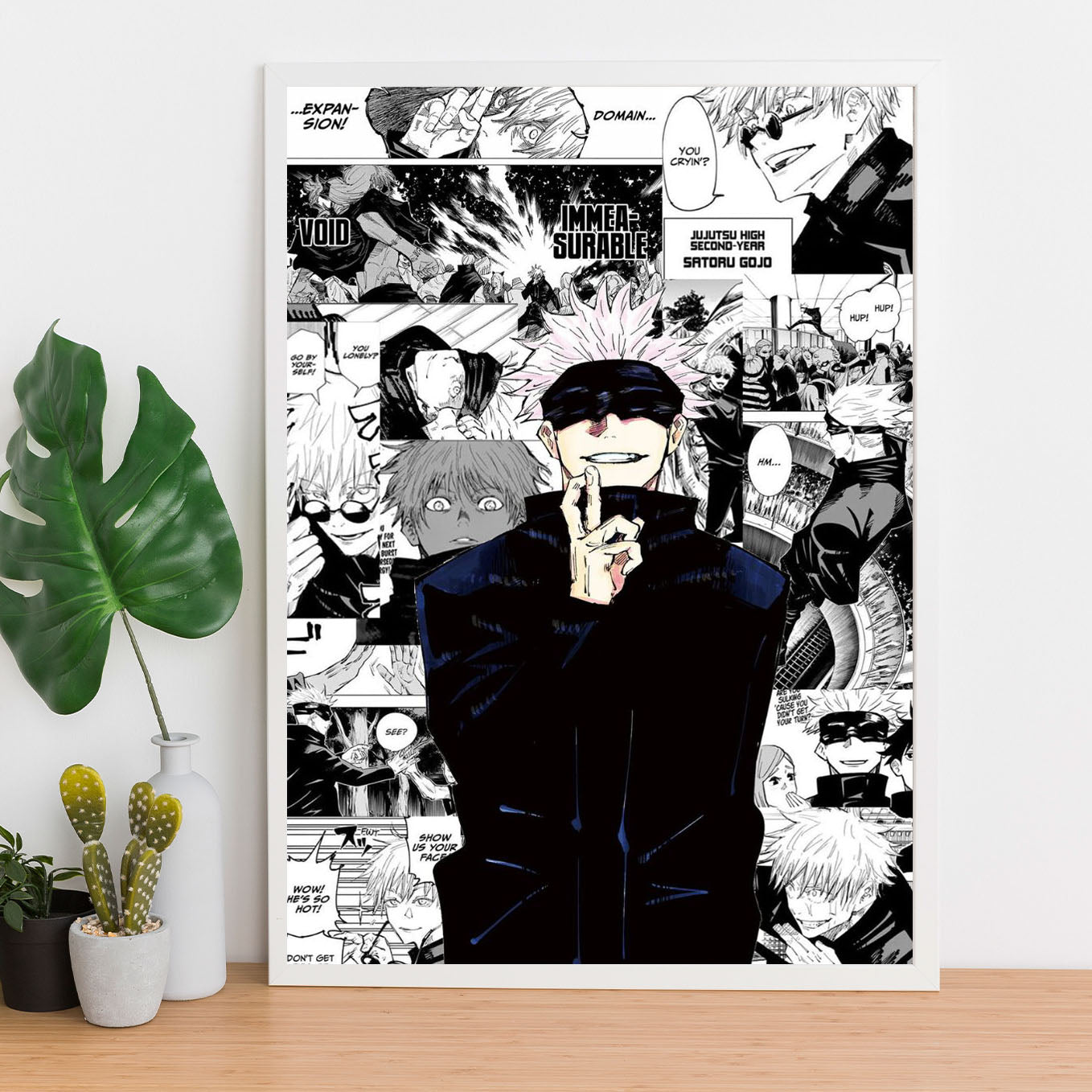 Jujutsu Kaisen Gojo Satoru Poster Art Framed 13x19-Inch - SoulAbiti