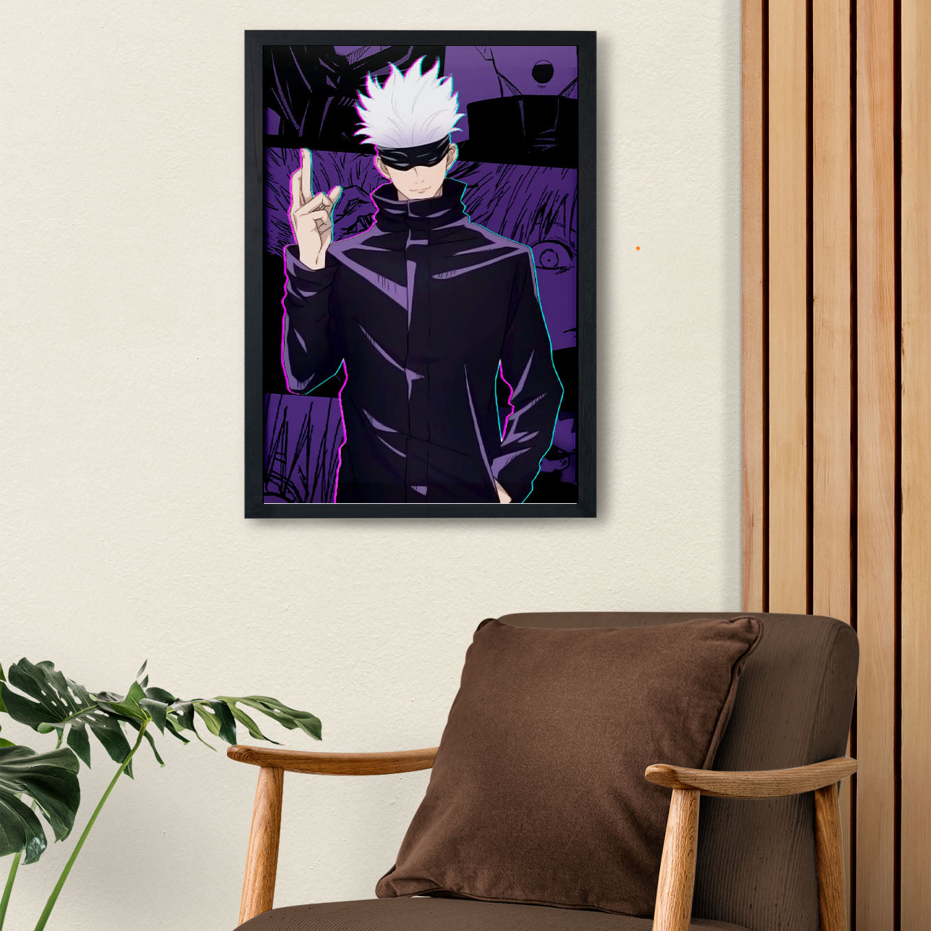 Jujutsu Kaisen limitless domain expansion gojo satoru Poster Art Framed 13x19-Inch - SoulAbiti