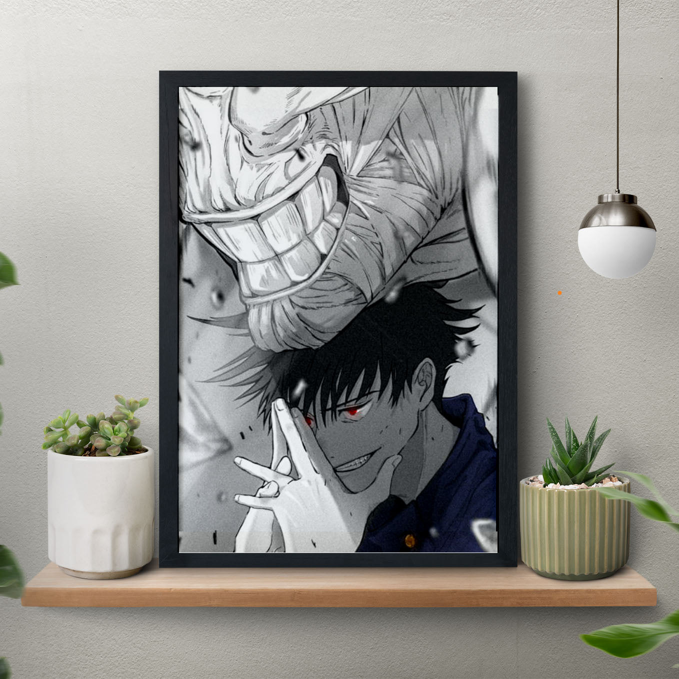 Jujutsu Kaisen Megumi Curse Poster Framed 13x19-Inch - SoulAbiti