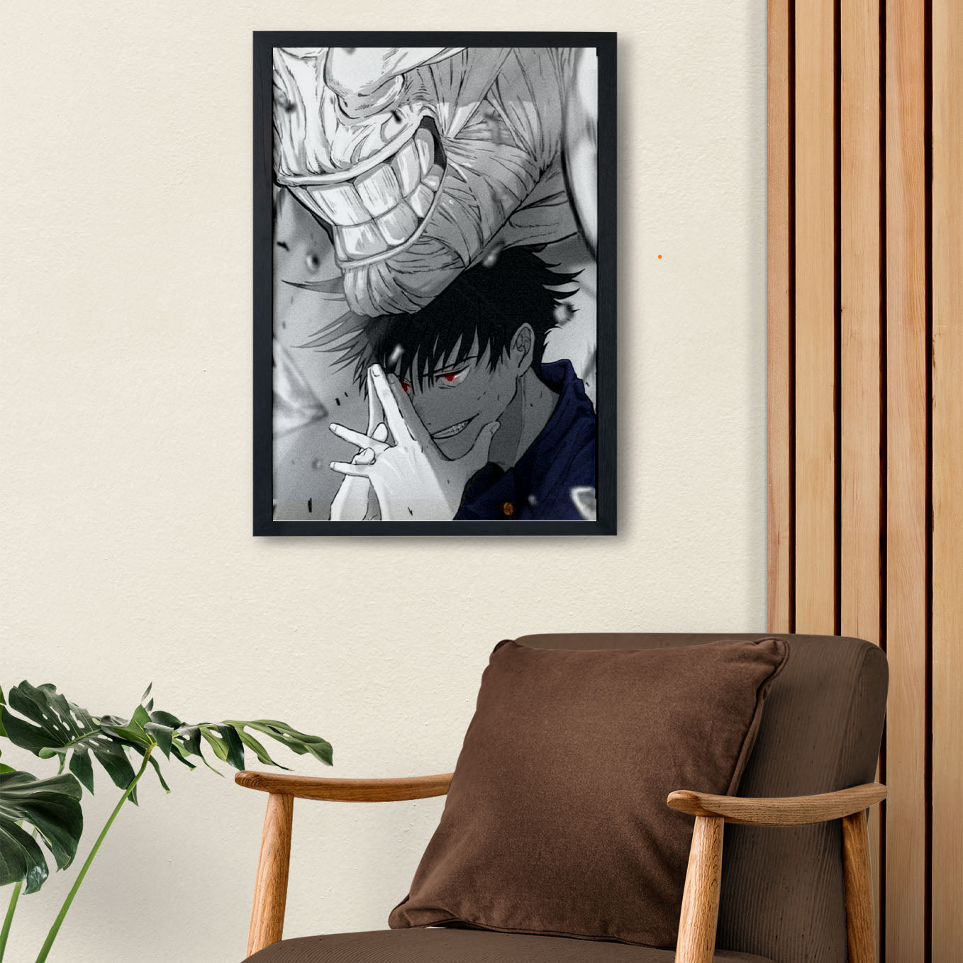 Jujutsu Kaisen Megumi Curse Poster Framed 13x19-Inch - SoulAbiti