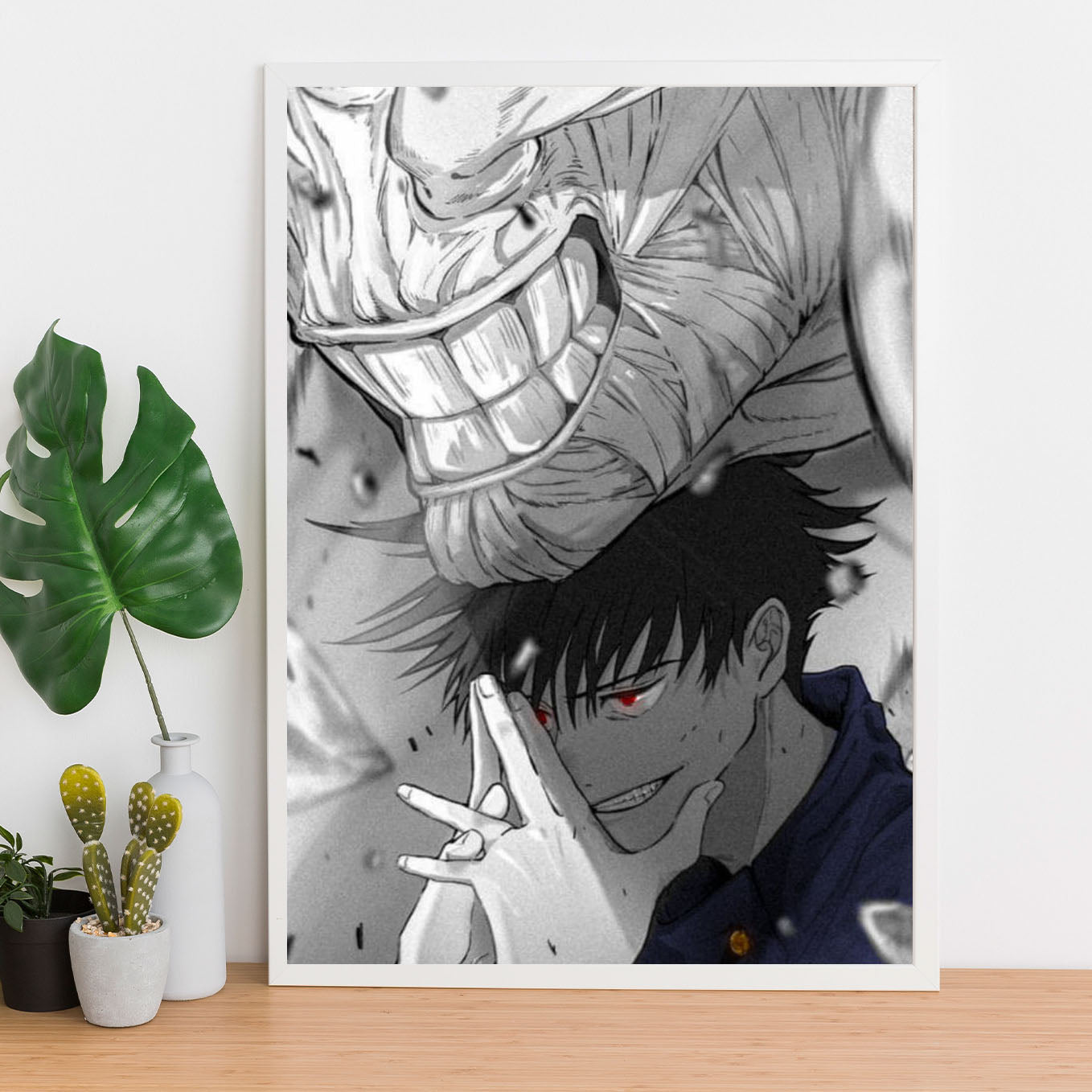 Jujutsu Kaisen Megumi Curse Poster Framed 13x19-Inch - SoulAbiti