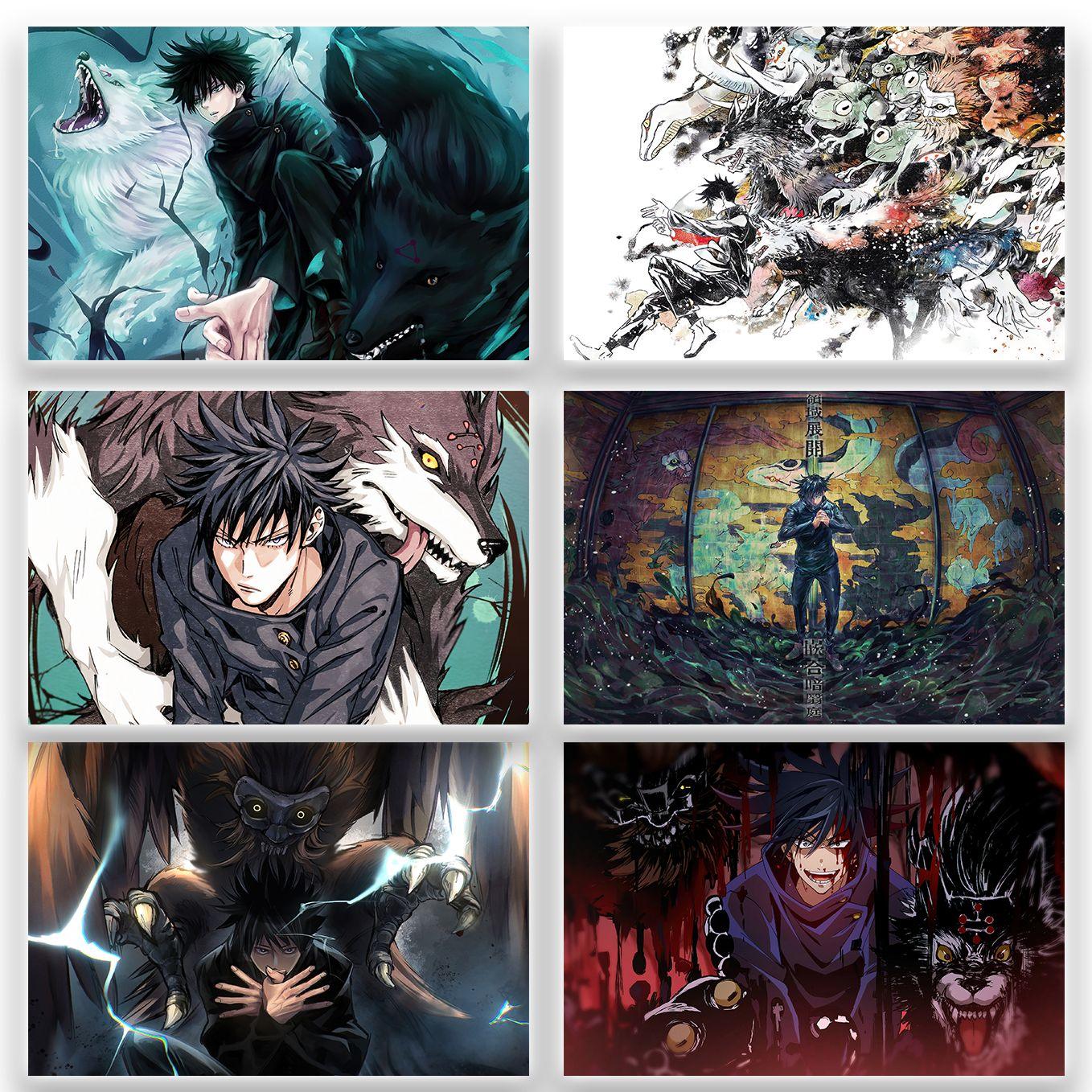 Jujutsu Kaisen Megumi Fushiguro Poster 6 Landscape 12x18 Inches 350 GSM - SoulAbiti