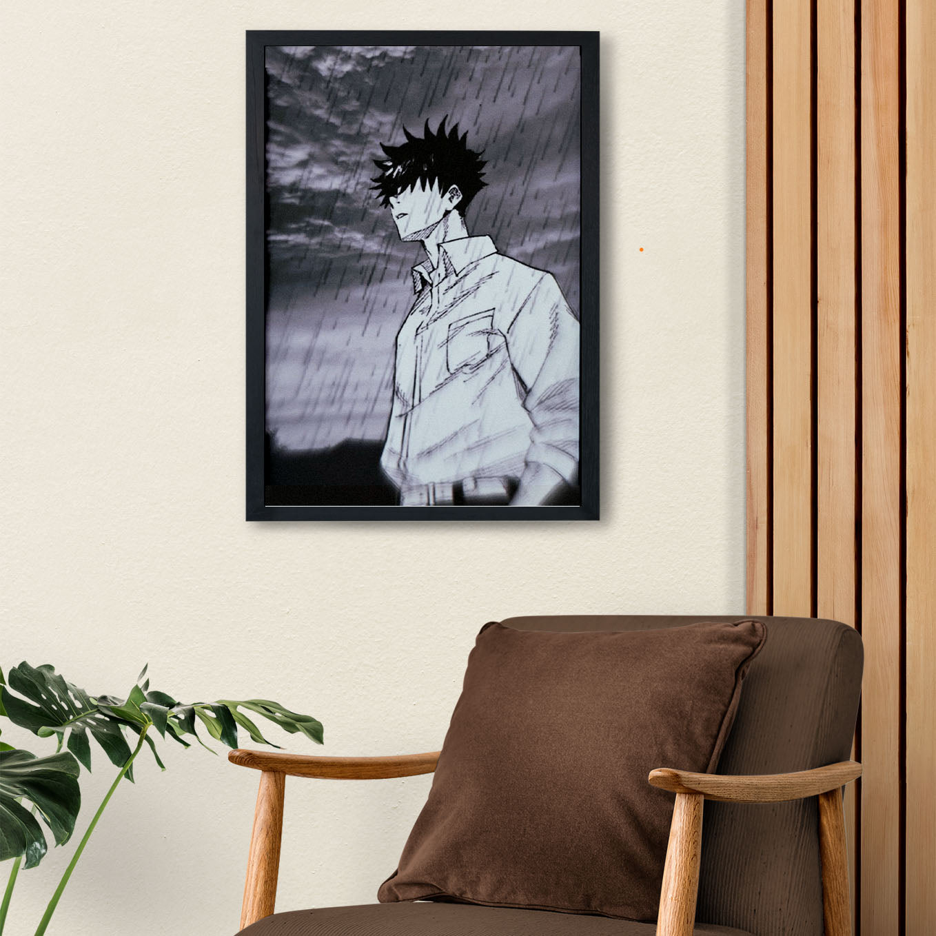 Jujutsu Kaisen Megumi Poster Framed 13x19-Inch - SoulAbiti