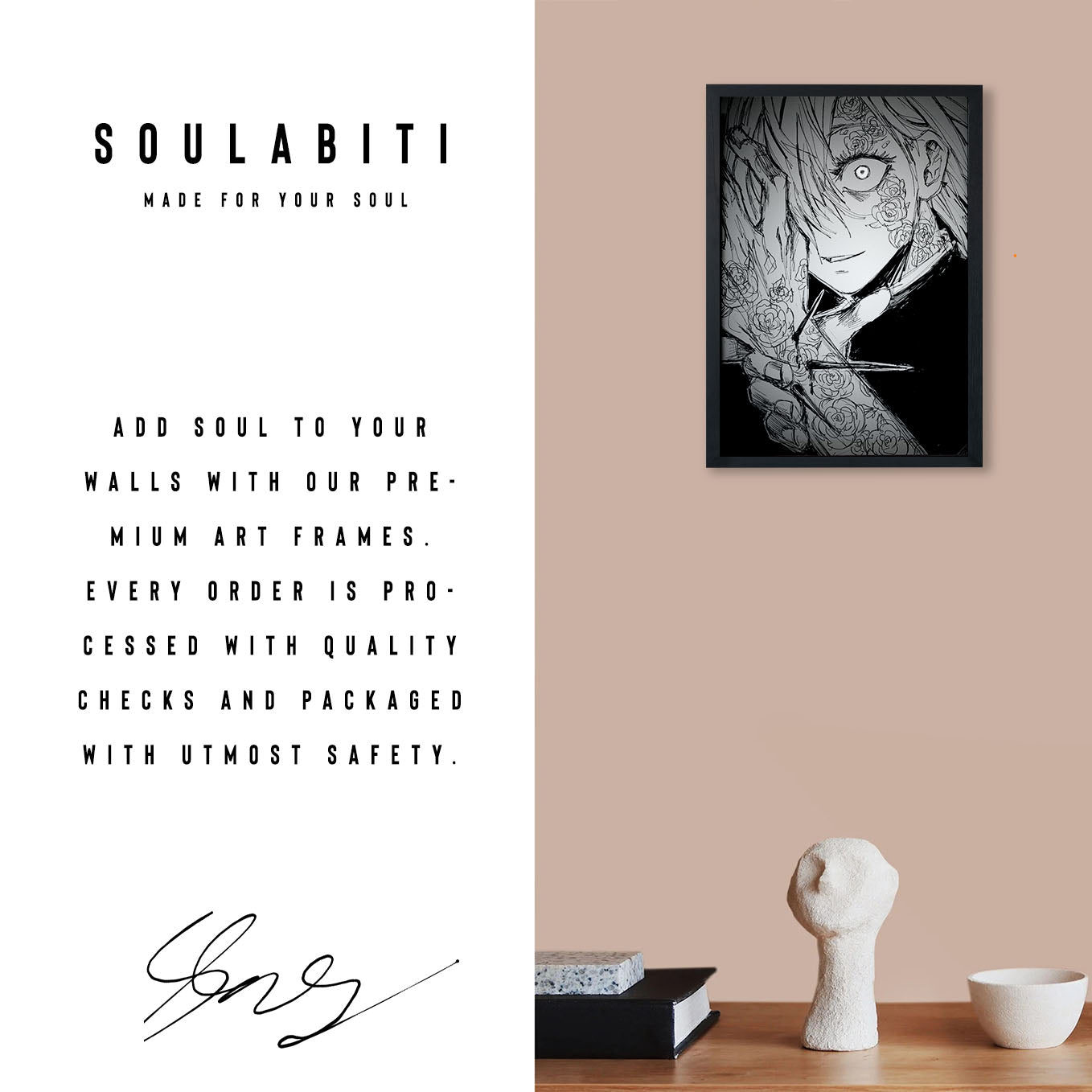 Jujutsu Kaisen Nobara Jujutsu Poster Art Framed 13x19-Inch - SoulAbiti