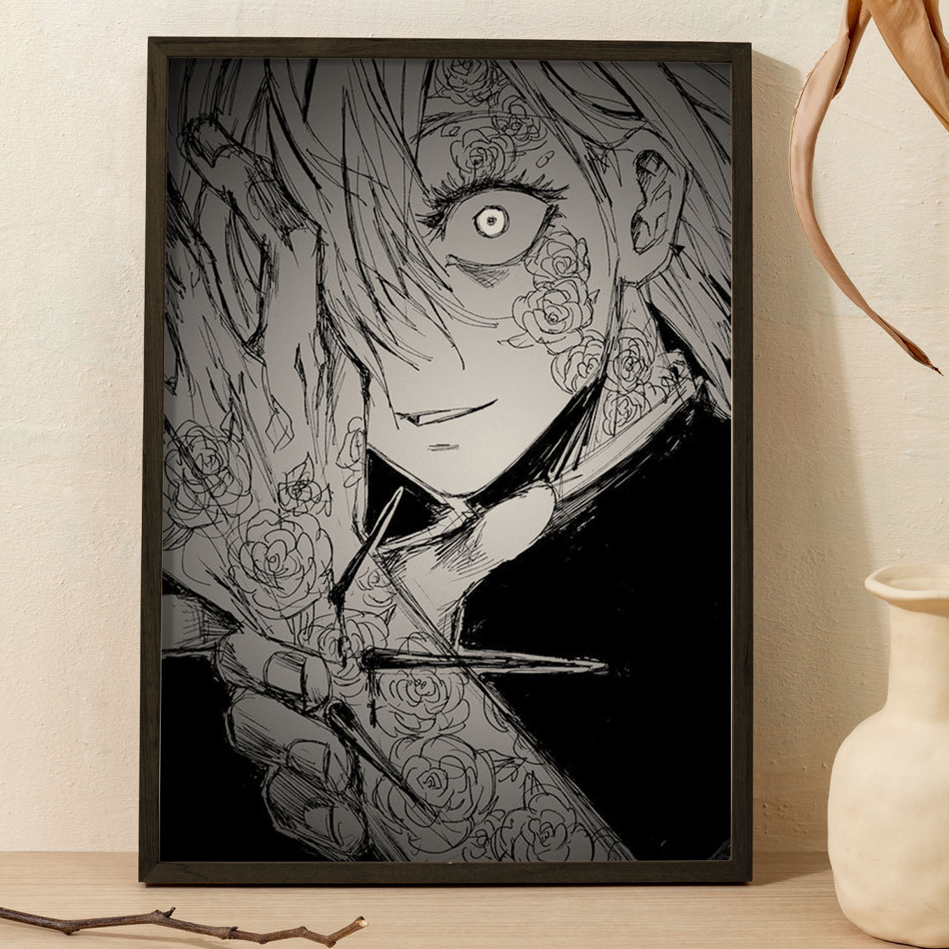 Jujutsu Kaisen Nobara Jujutsu Poster Art Framed 13x19-Inch - SoulAbiti