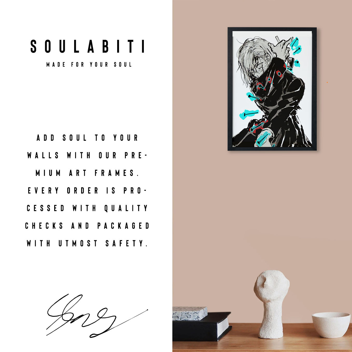 Jujutsu Kaisen Nobara Kugisaki Poster Framed 13x19-Inch - SoulAbiti
