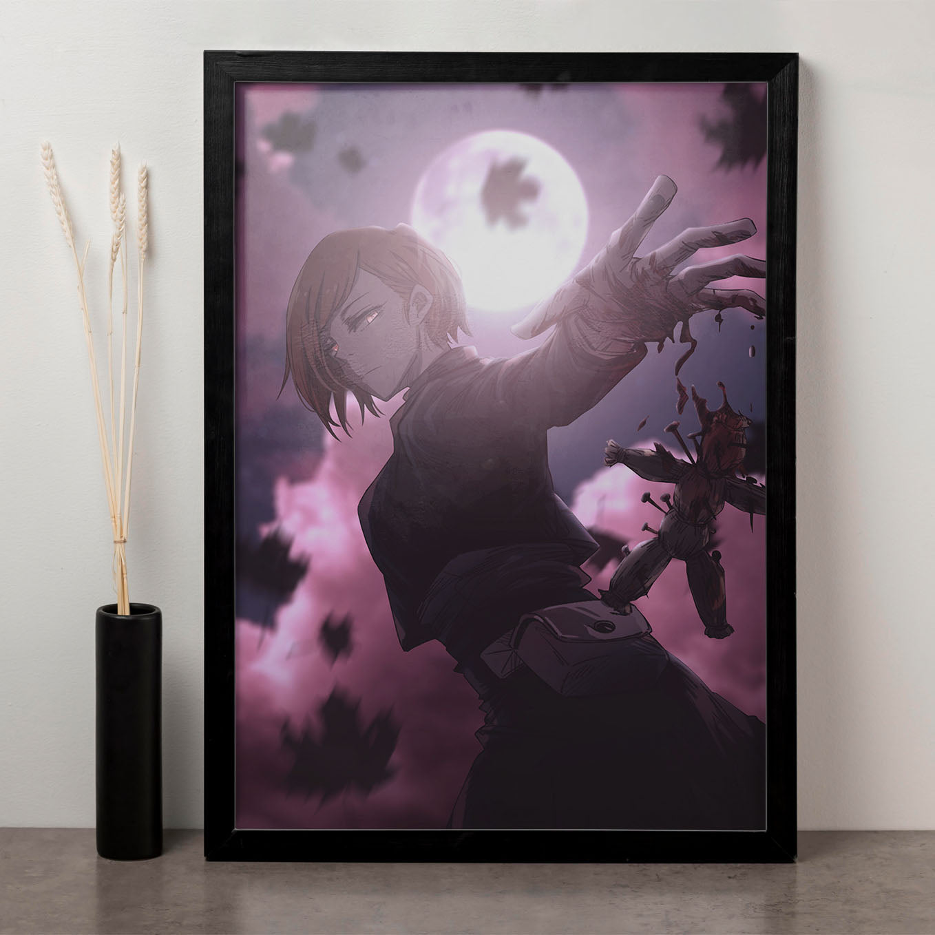 Jujutsu Kaisen Nobara Poster Art Framed 13x19-Inch, Plexi-Glass - SoulAbiti