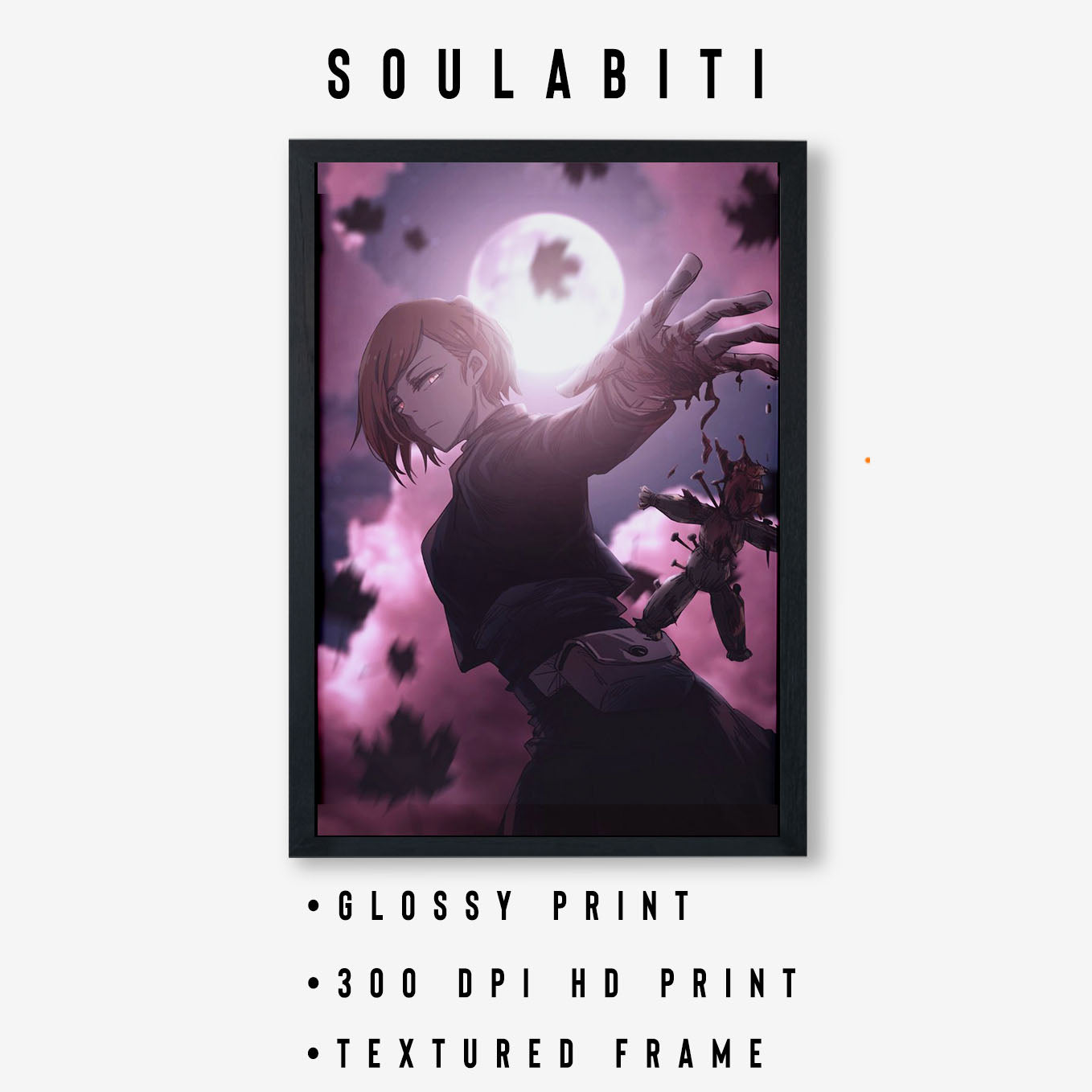 Jujutsu Kaisen Nobara Poster Art Framed 13x19-Inch, Plexi-Glass - SoulAbiti