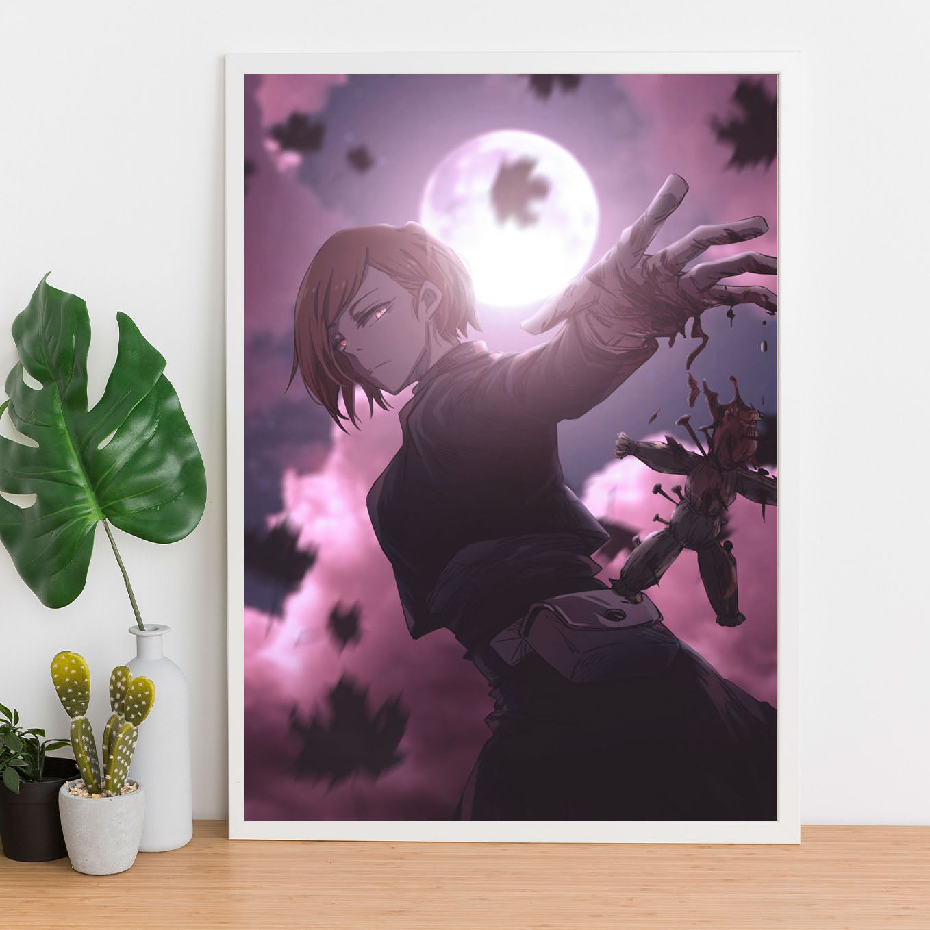 Jujutsu Kaisen Nobara Poster Art Framed 13x19-Inch, Plexi-Glass - SoulAbiti