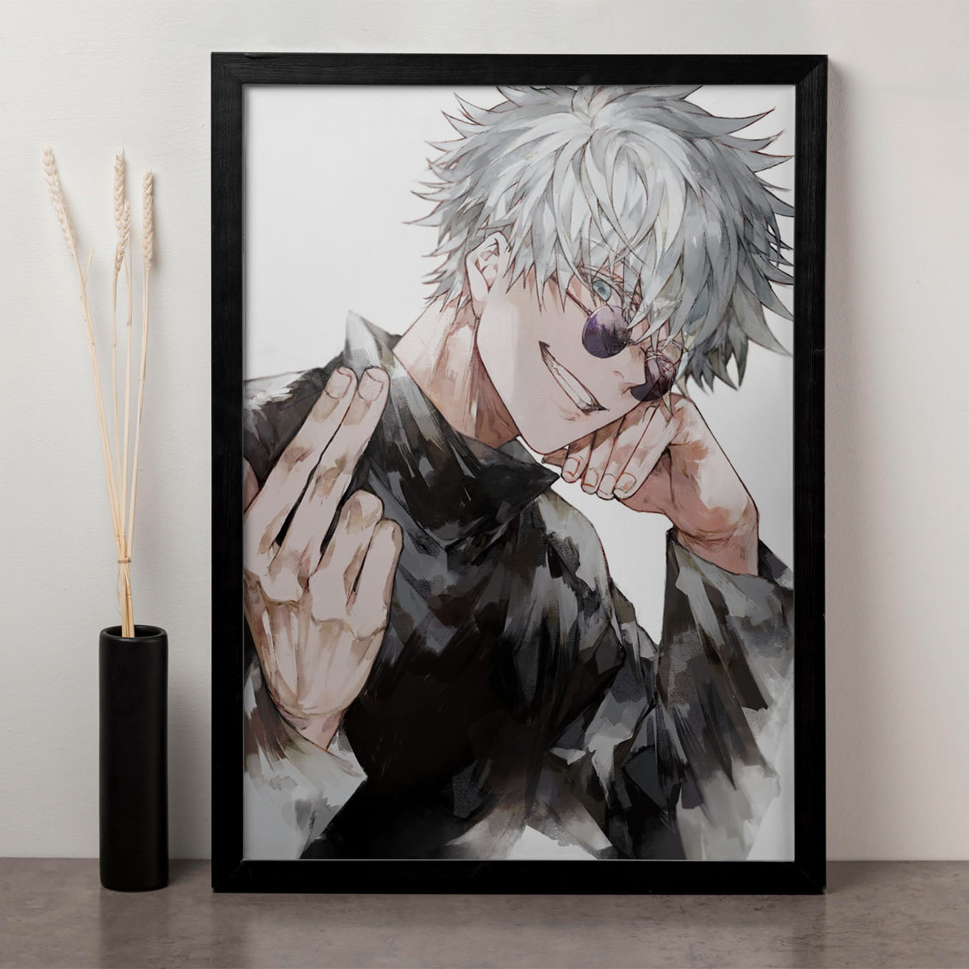 Jujutsu Kaisen Strongest Jujutsu Sorcerer Poster Framed 13x19-Inch - SoulAbiti