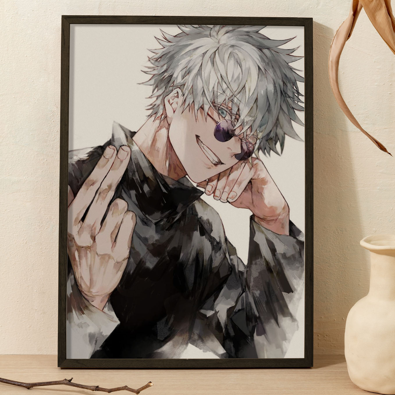 Jujutsu Kaisen Strongest Jujutsu Sorcerer Poster Framed 13x19-Inch - SoulAbiti