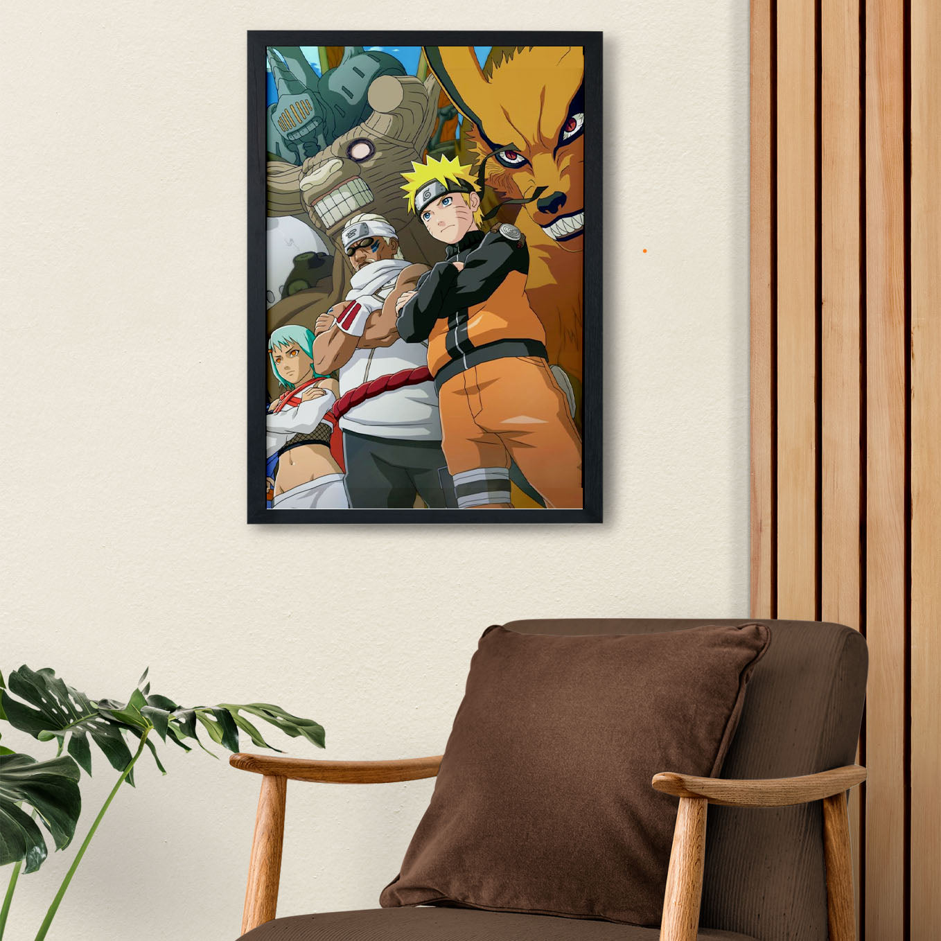 Naruto 8 & 9 Tails Jinchuriki Poster art framed 13x19-Inch - SoulAbiti