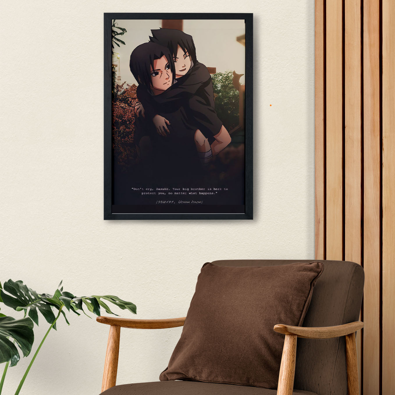 Naruto Big Brother Itachi Poster art framed 13x19-Inch - SoulAbiti