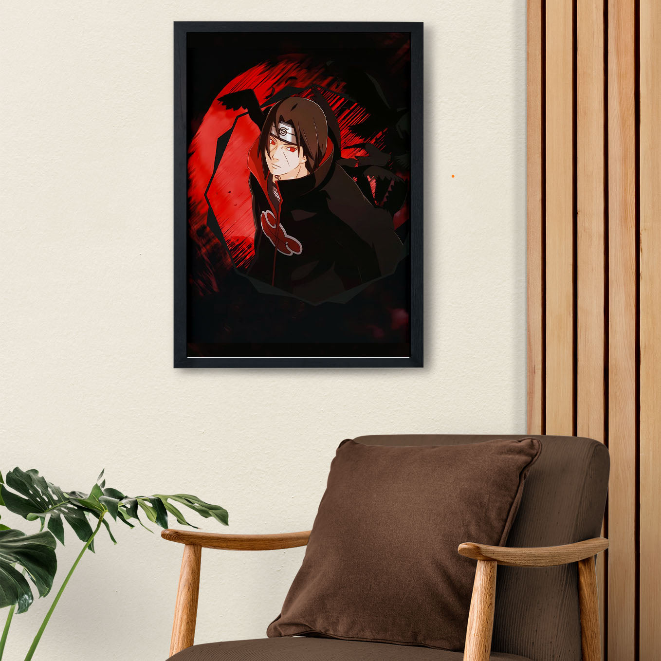 Naruto Itachi Uchiha Poster art framed 13x19-Inch - SoulAbiti