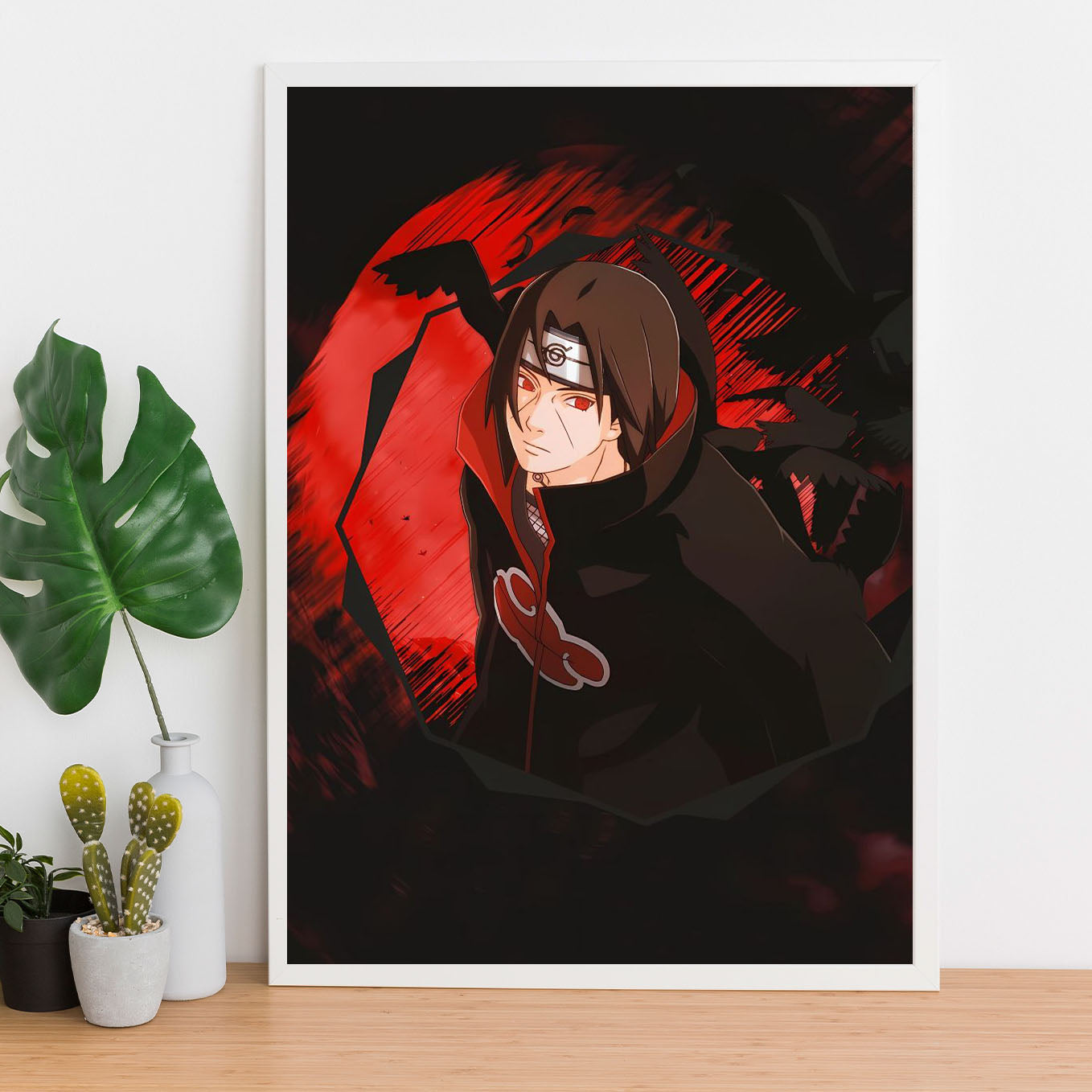 Naruto Itachi Uchiha Poster art framed 13x19-Inch - SoulAbiti