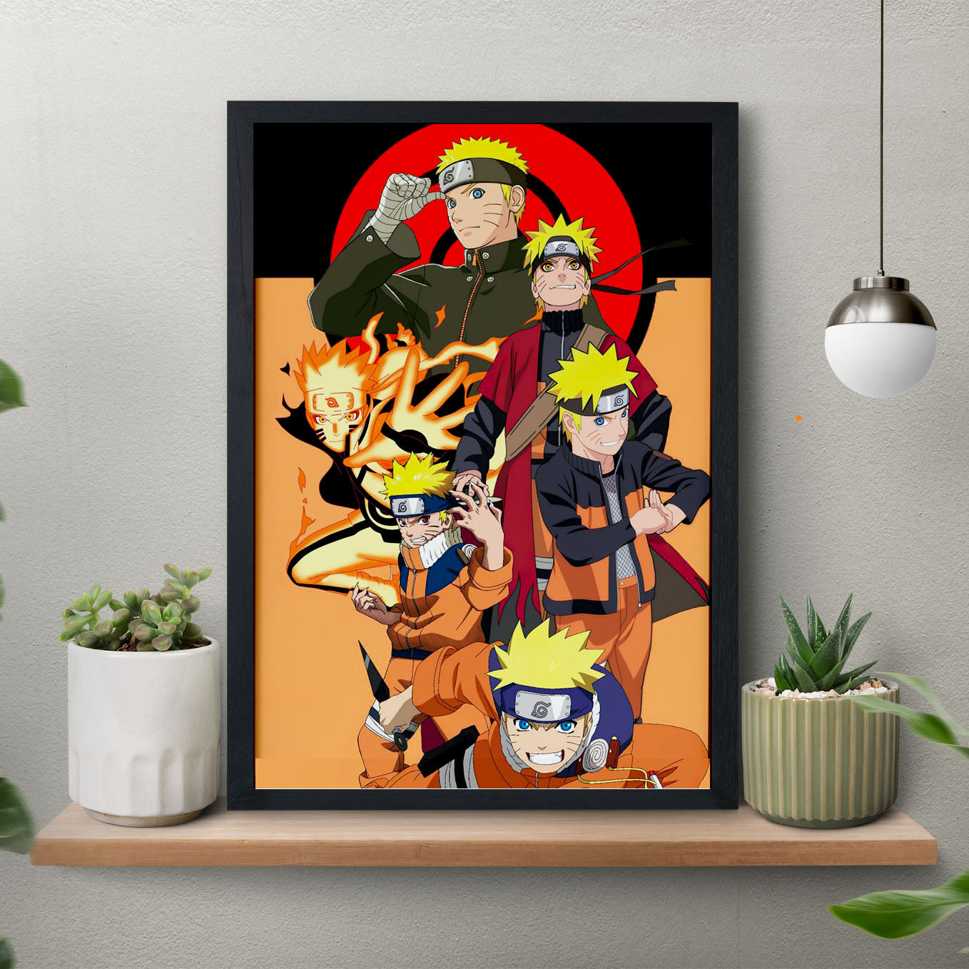 Naruto Journey Poster art framed 13x19-Inch - SoulAbiti