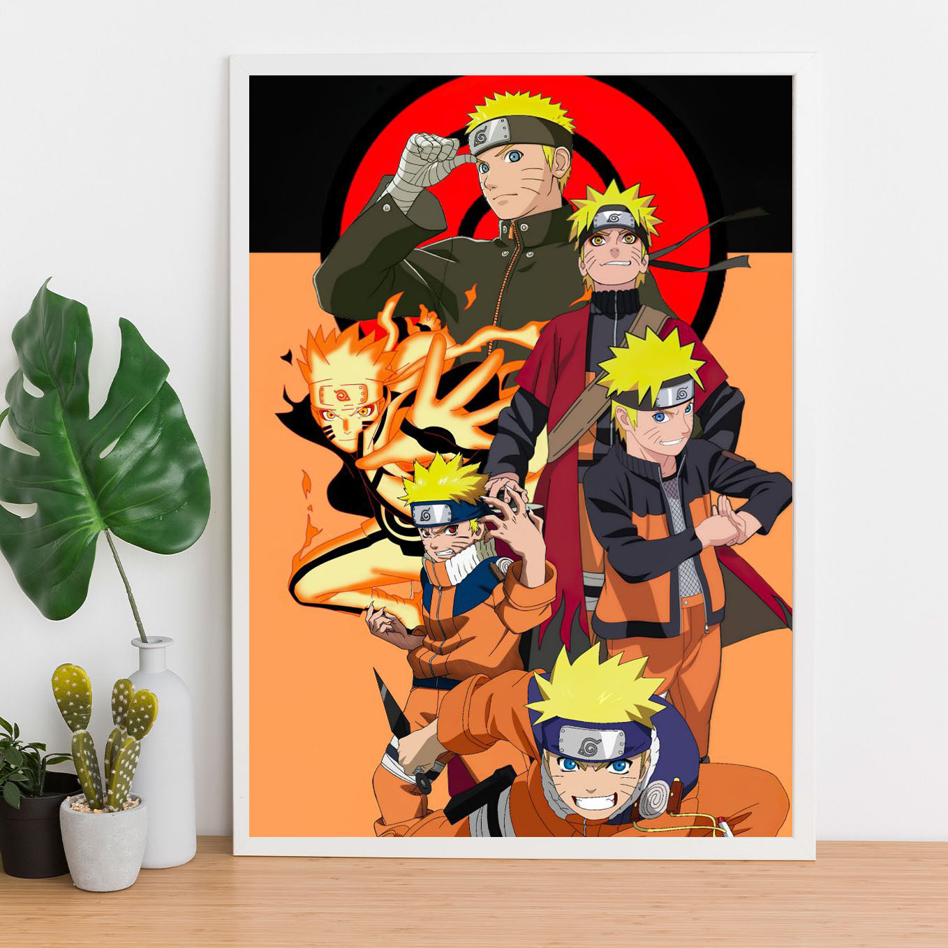Naruto Journey Poster art framed 13x19-Inch - SoulAbiti