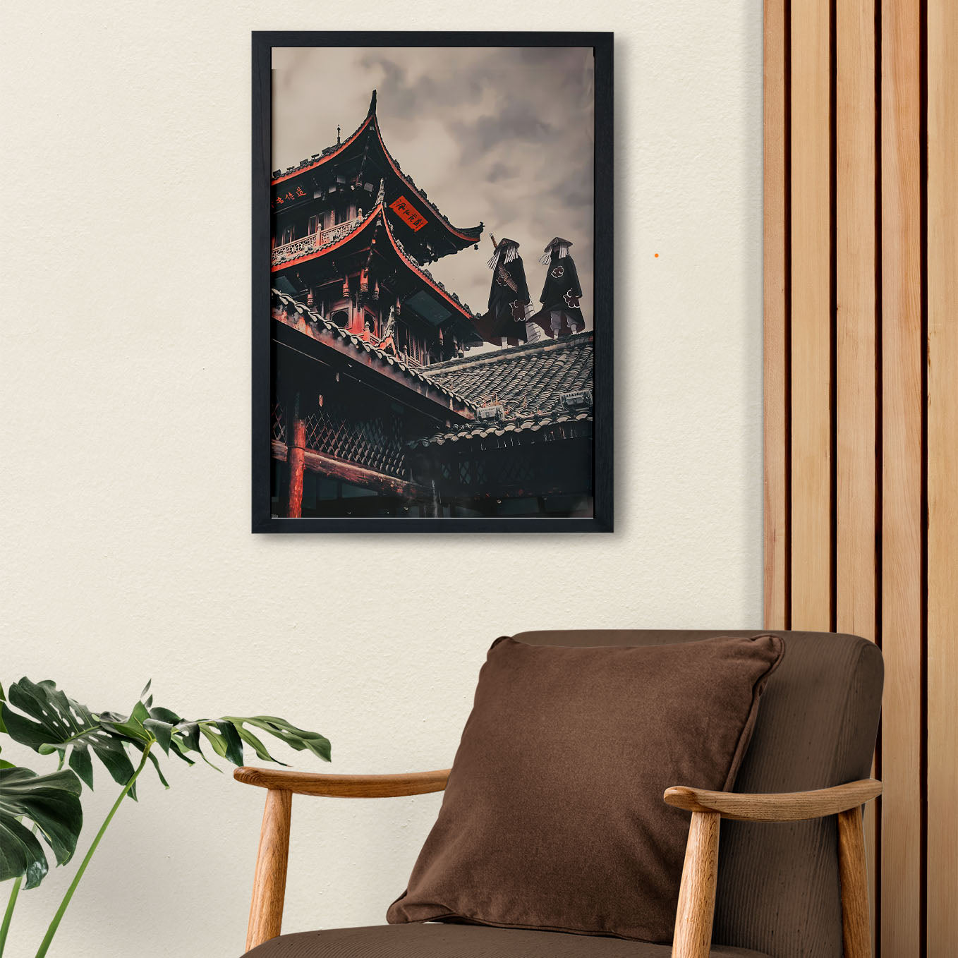 Naruto Kisame, Itachi Poster art framed 13x19-Inch - SoulAbiti