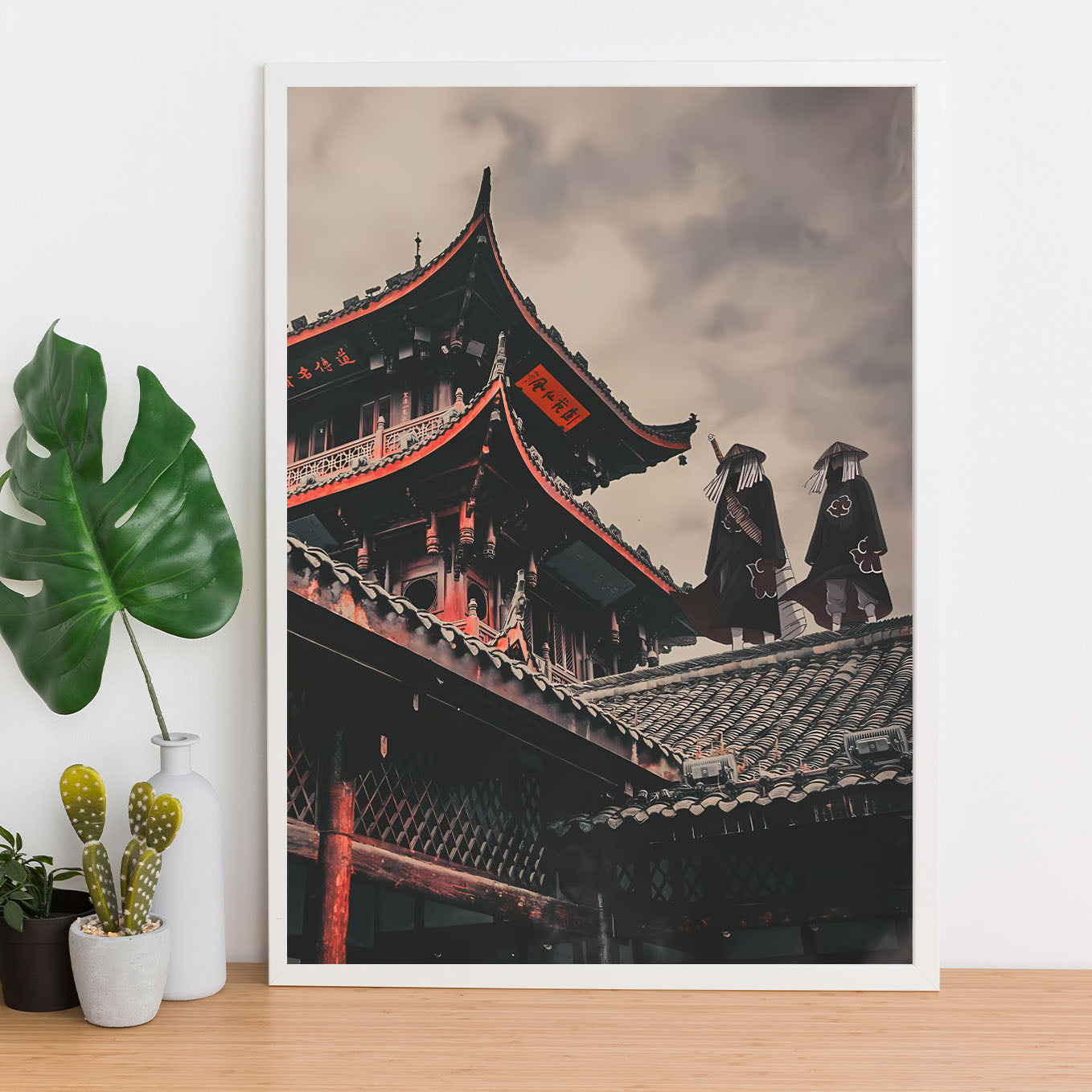 Naruto Kisame, Itachi Poster art framed 13x19-Inch - SoulAbiti